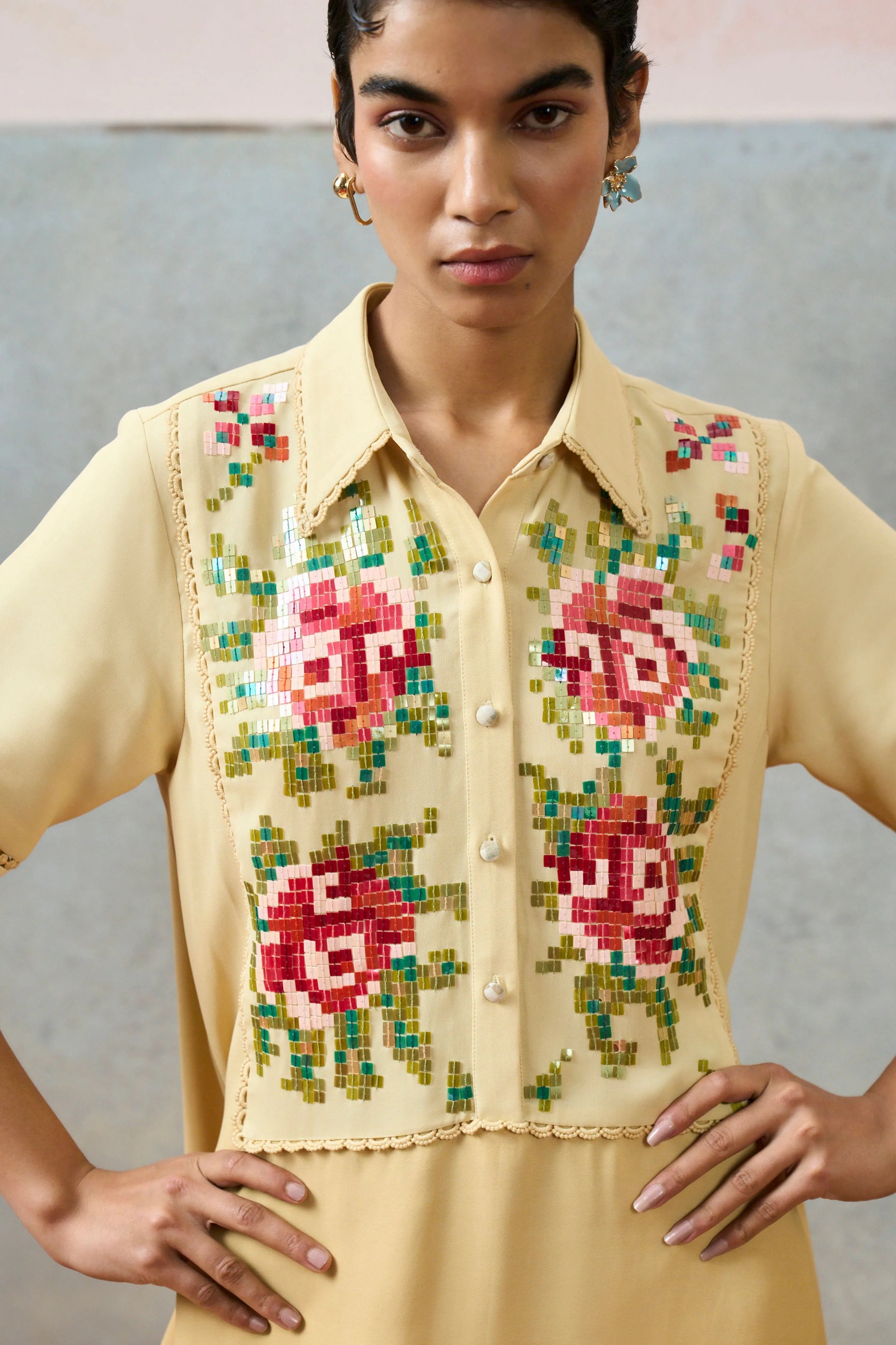 Ponza Shirt Dress Biege