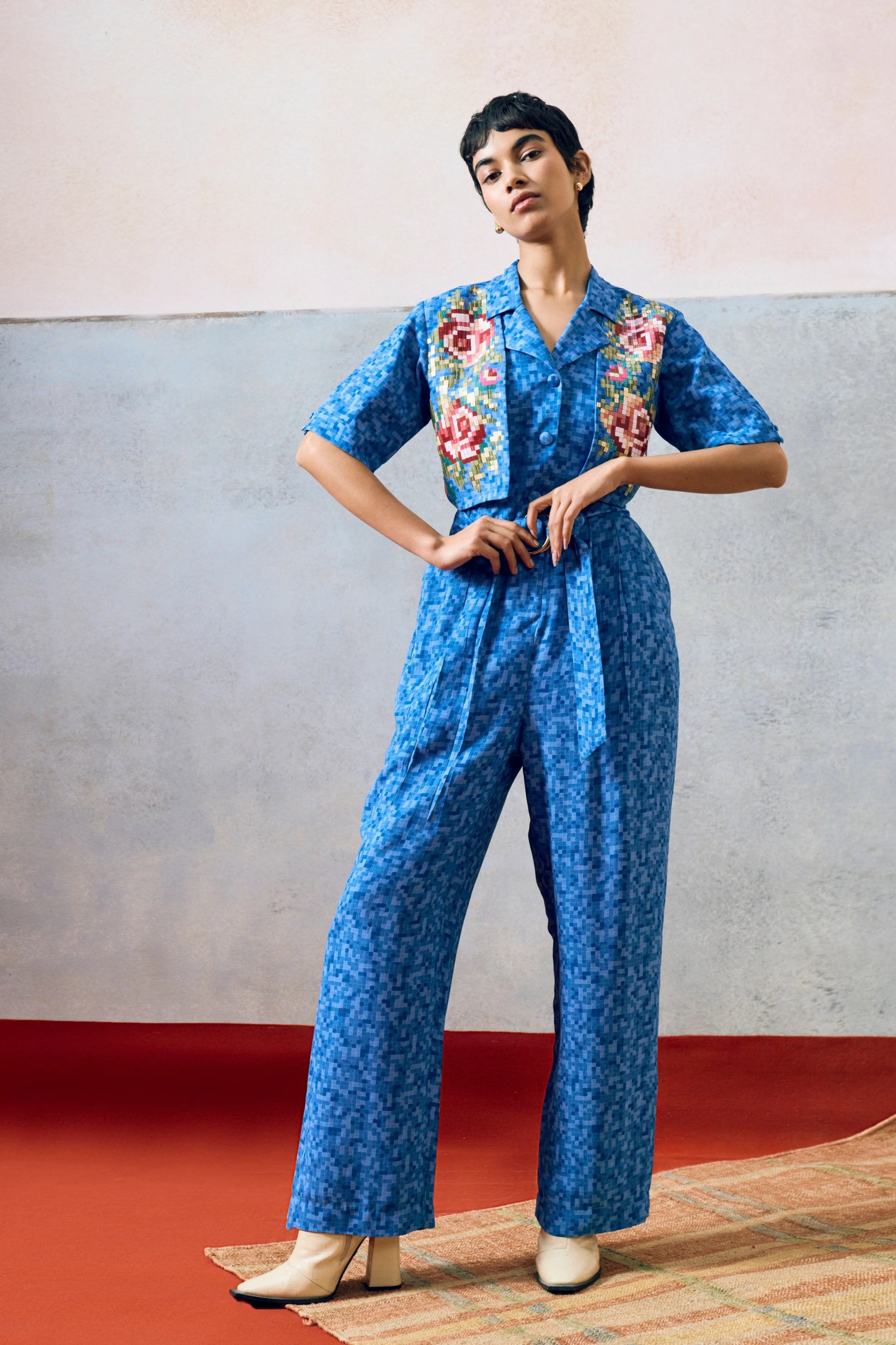 Milos Jumpsuit Blue