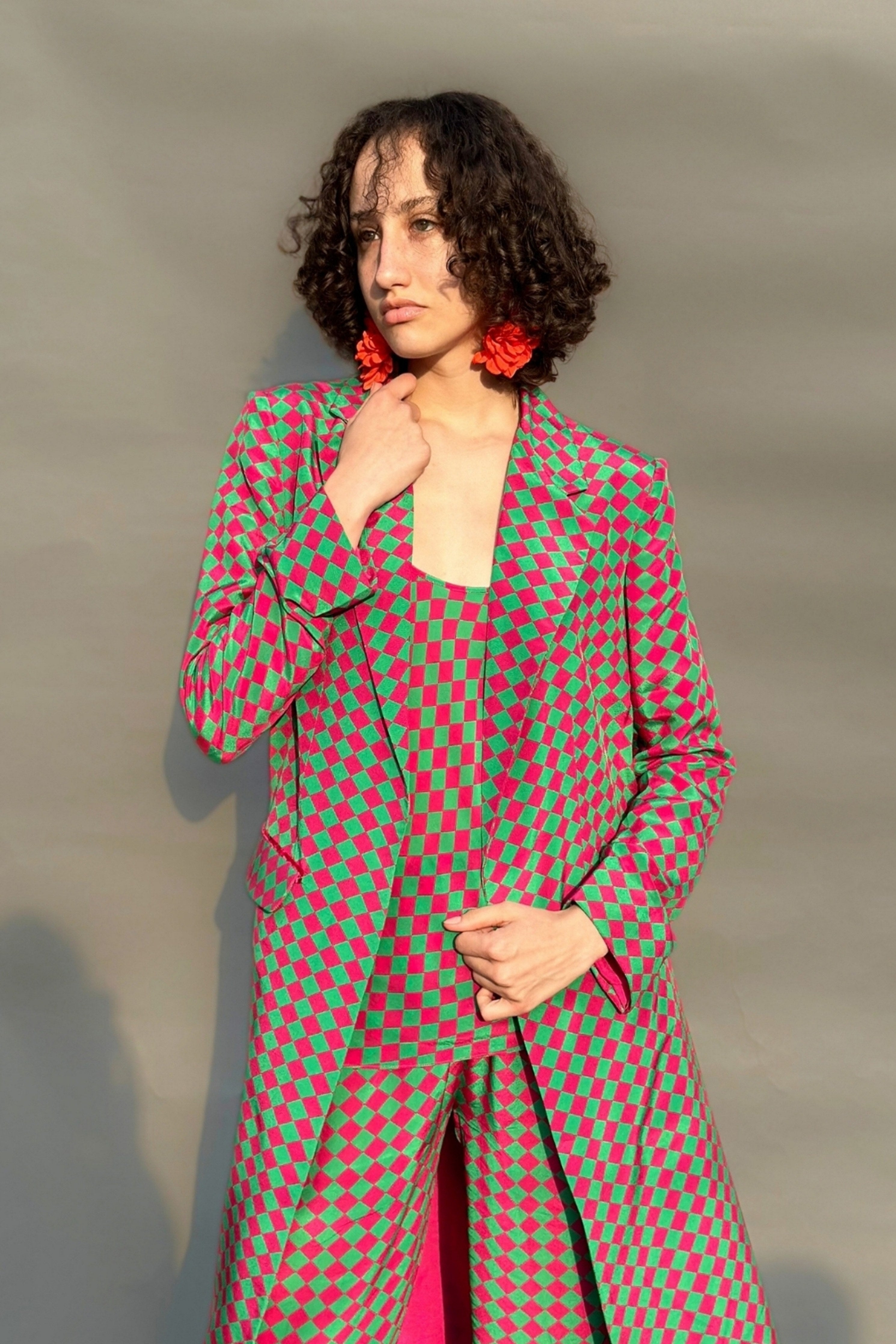 Pink Check Co-Ord Set
