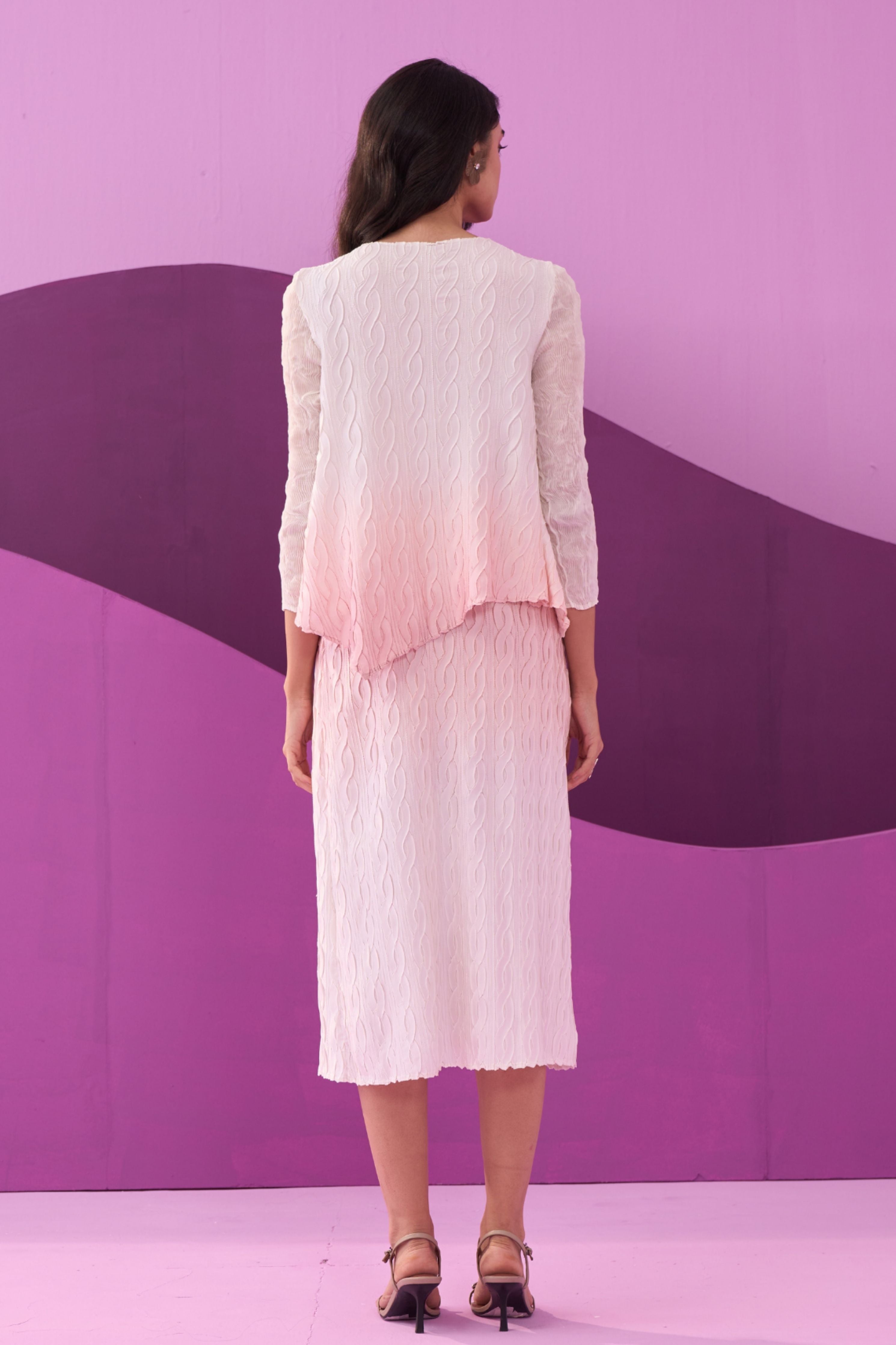 Pink Clarey Skirt Set