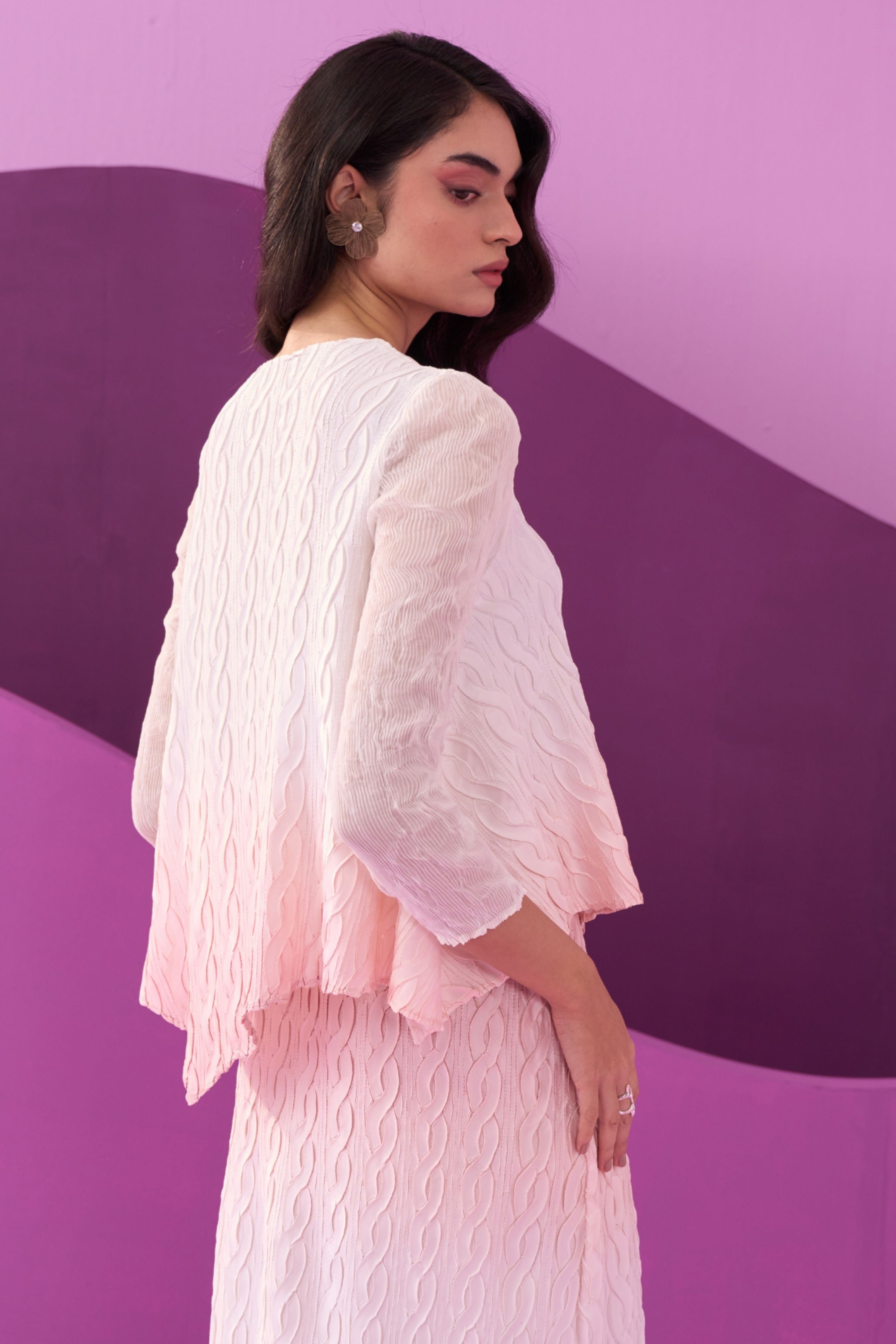 Pink Clarey Skirt Set