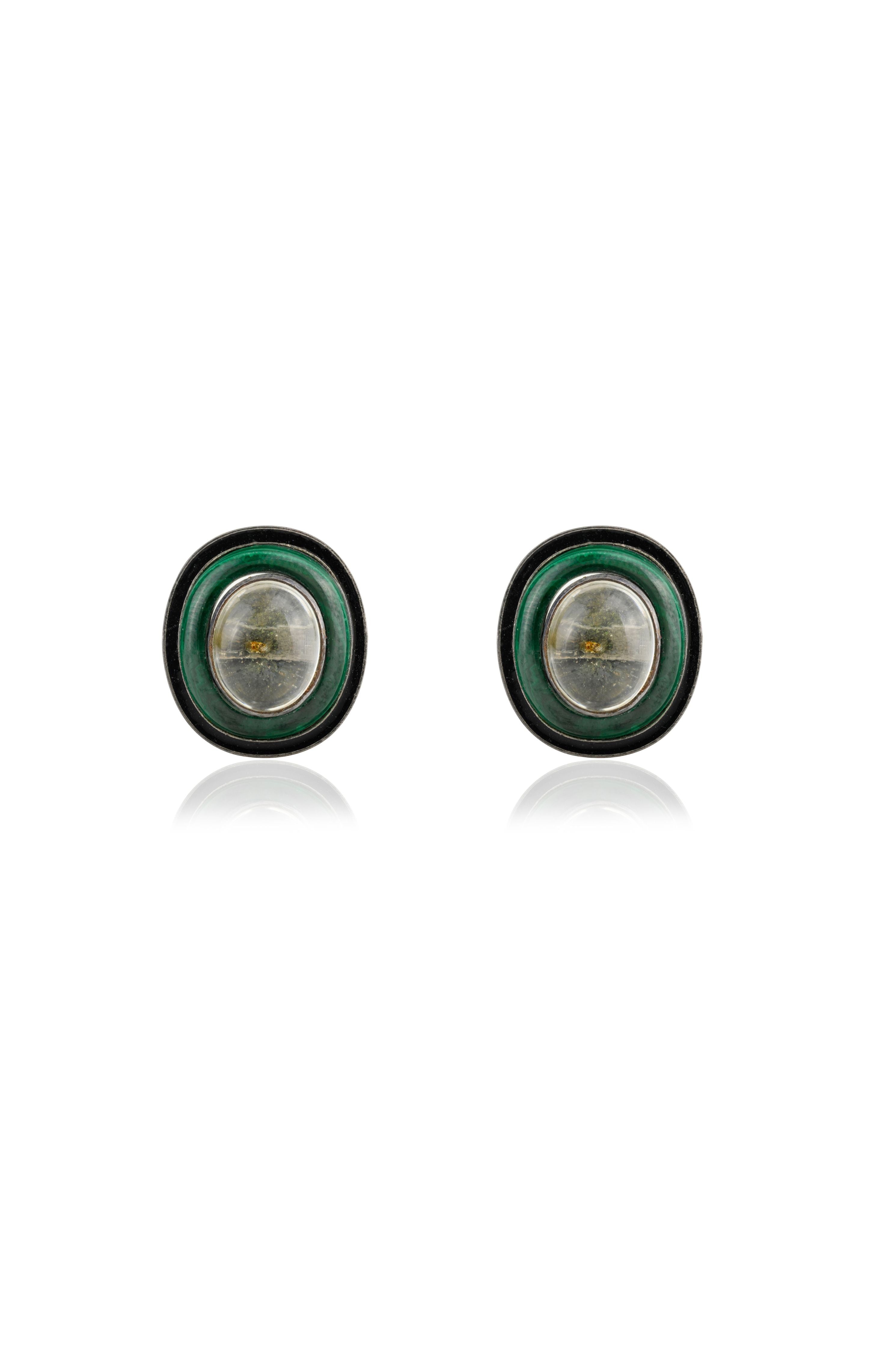 Prasiolite Duo Convertible Earrings