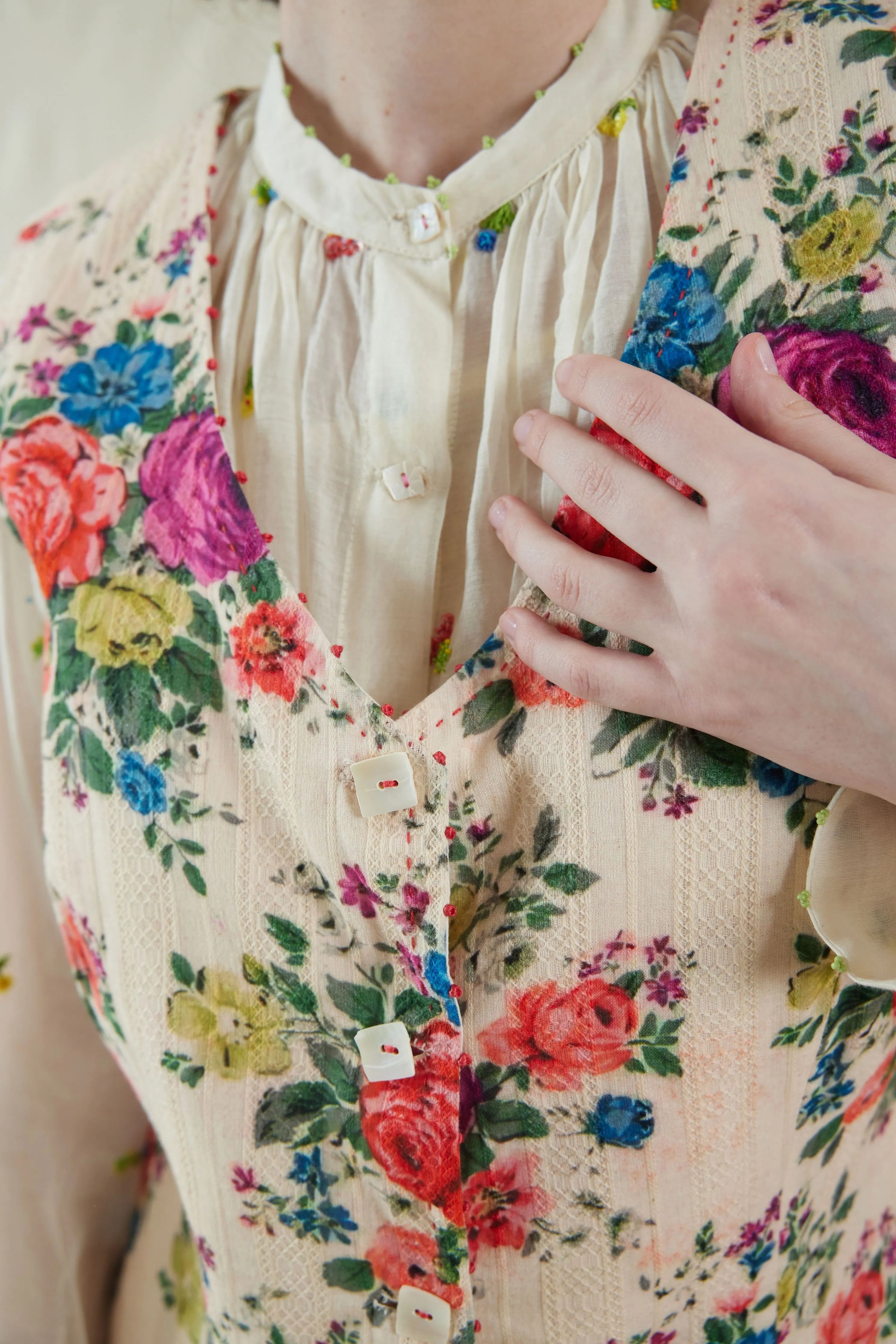 Hand Woven Cotton Silk Top