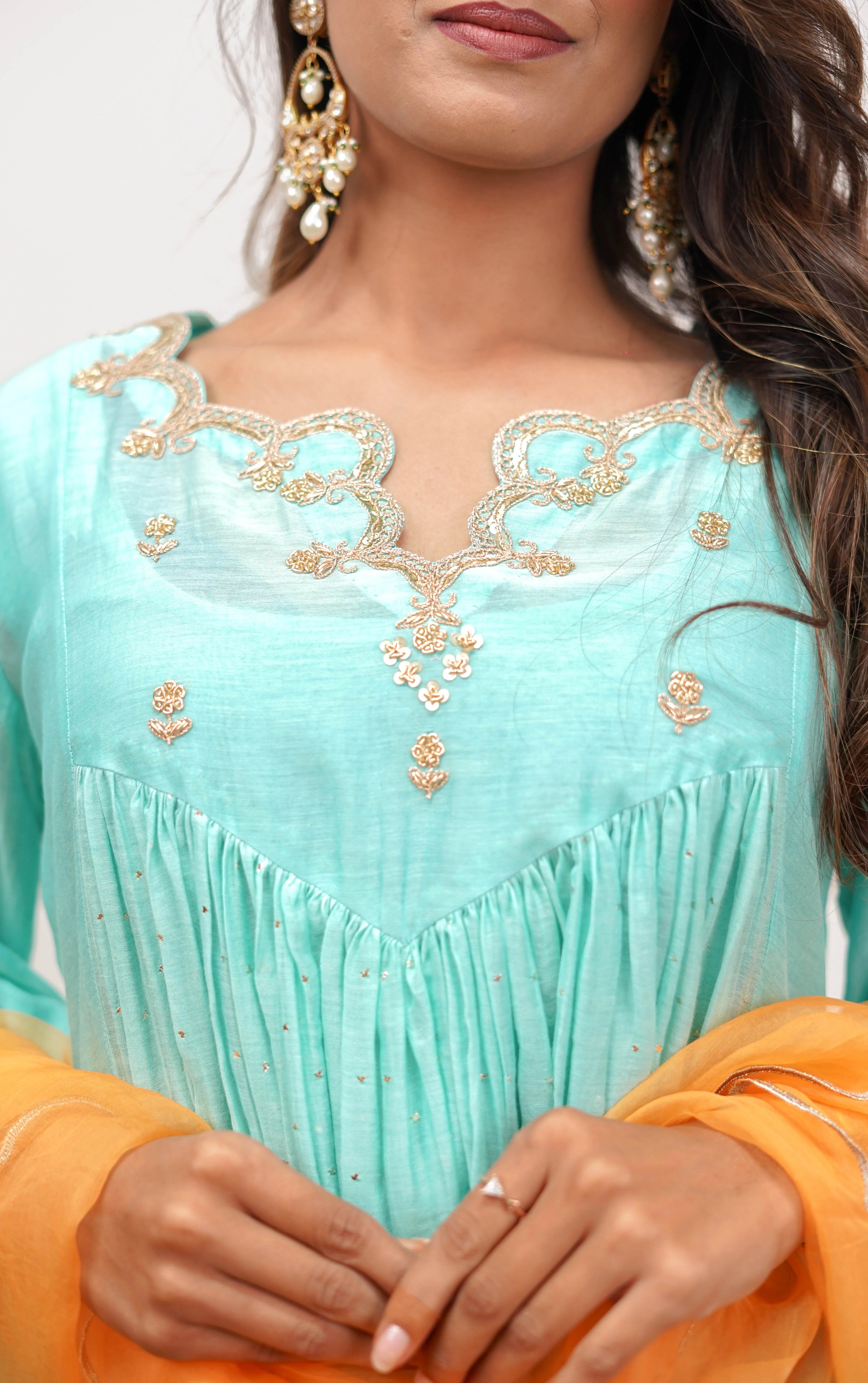 Turquoise Noor Kurta Set