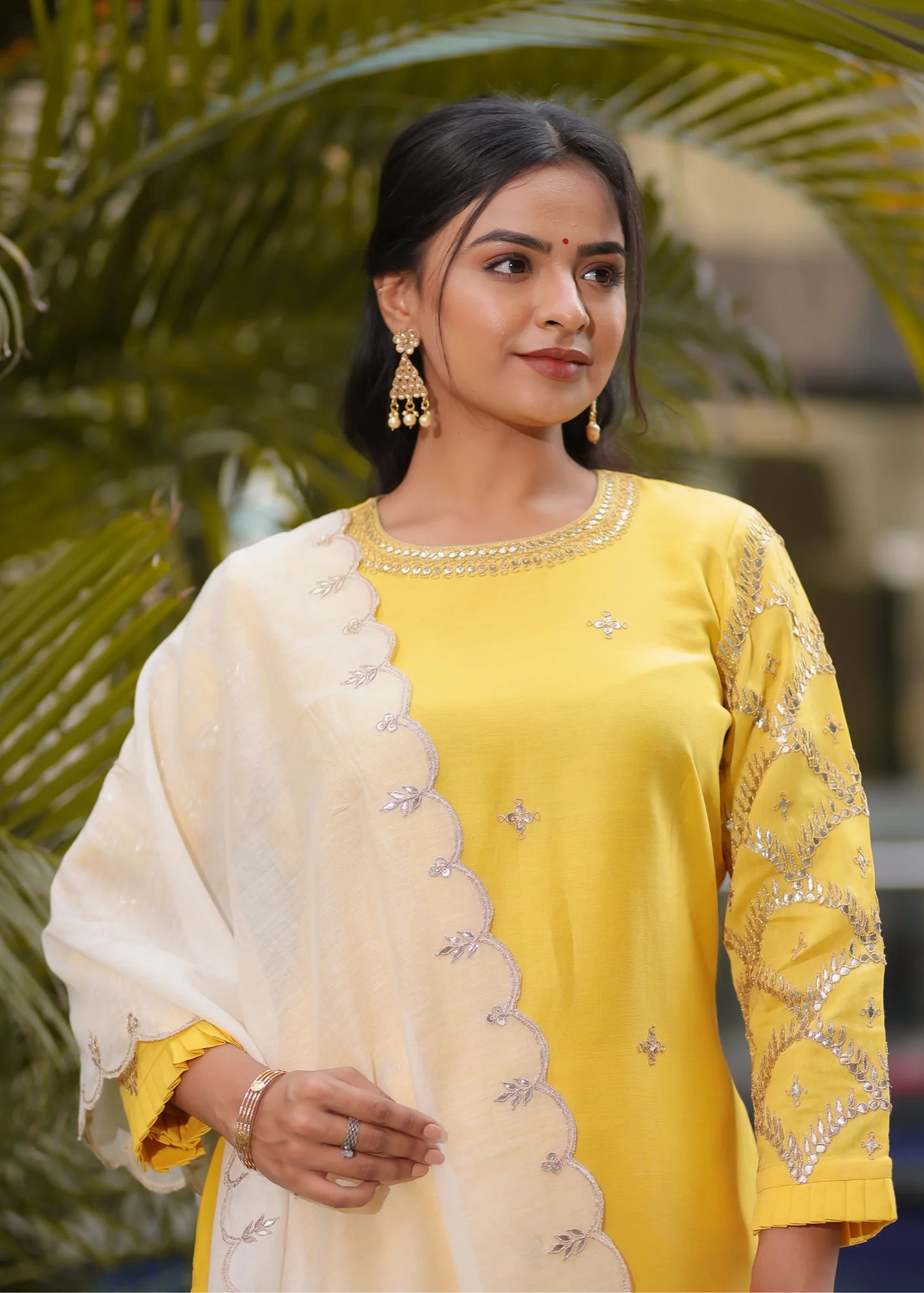 Yellow Blossom Kurta Set