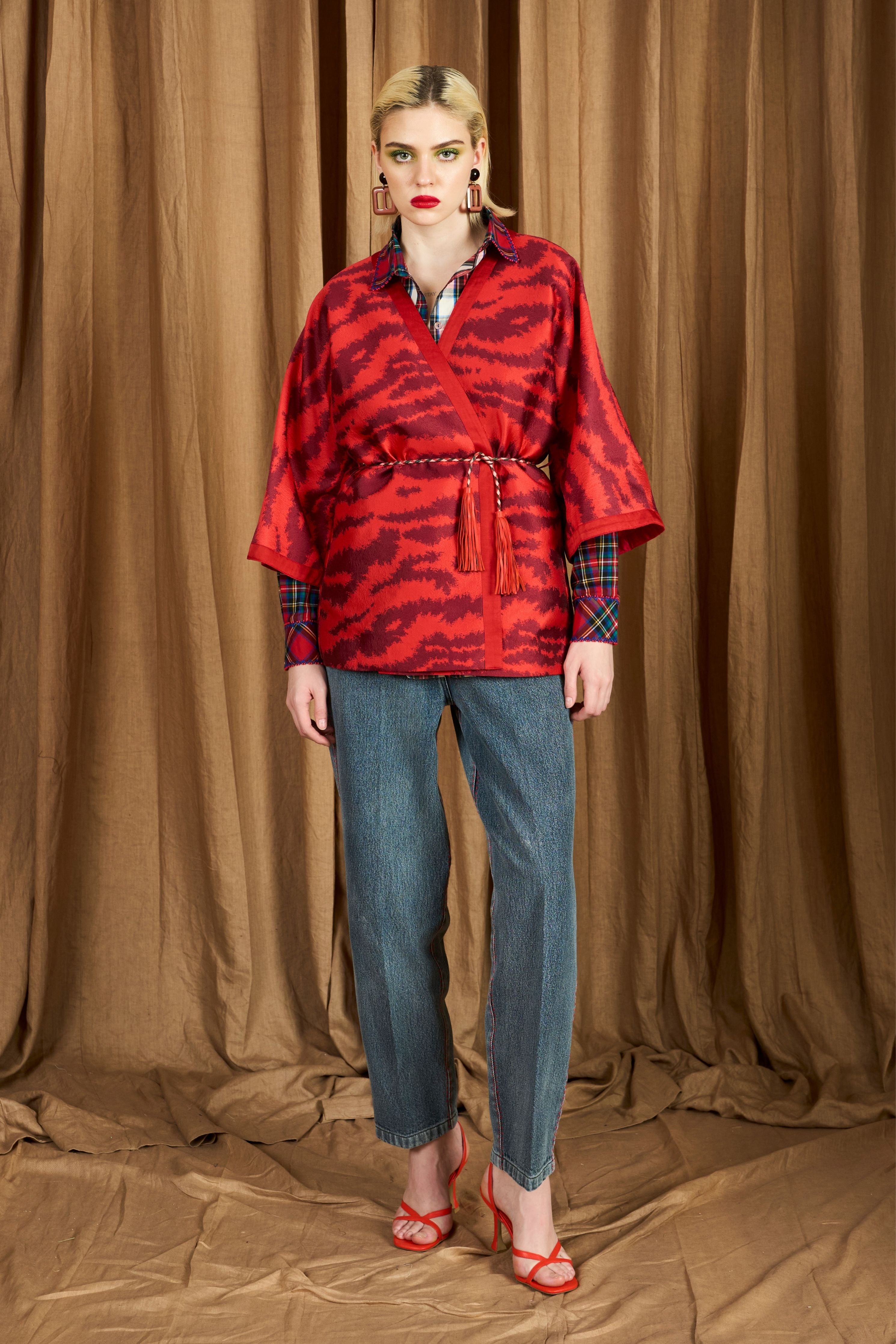 The Jacquard Tiger Kimono