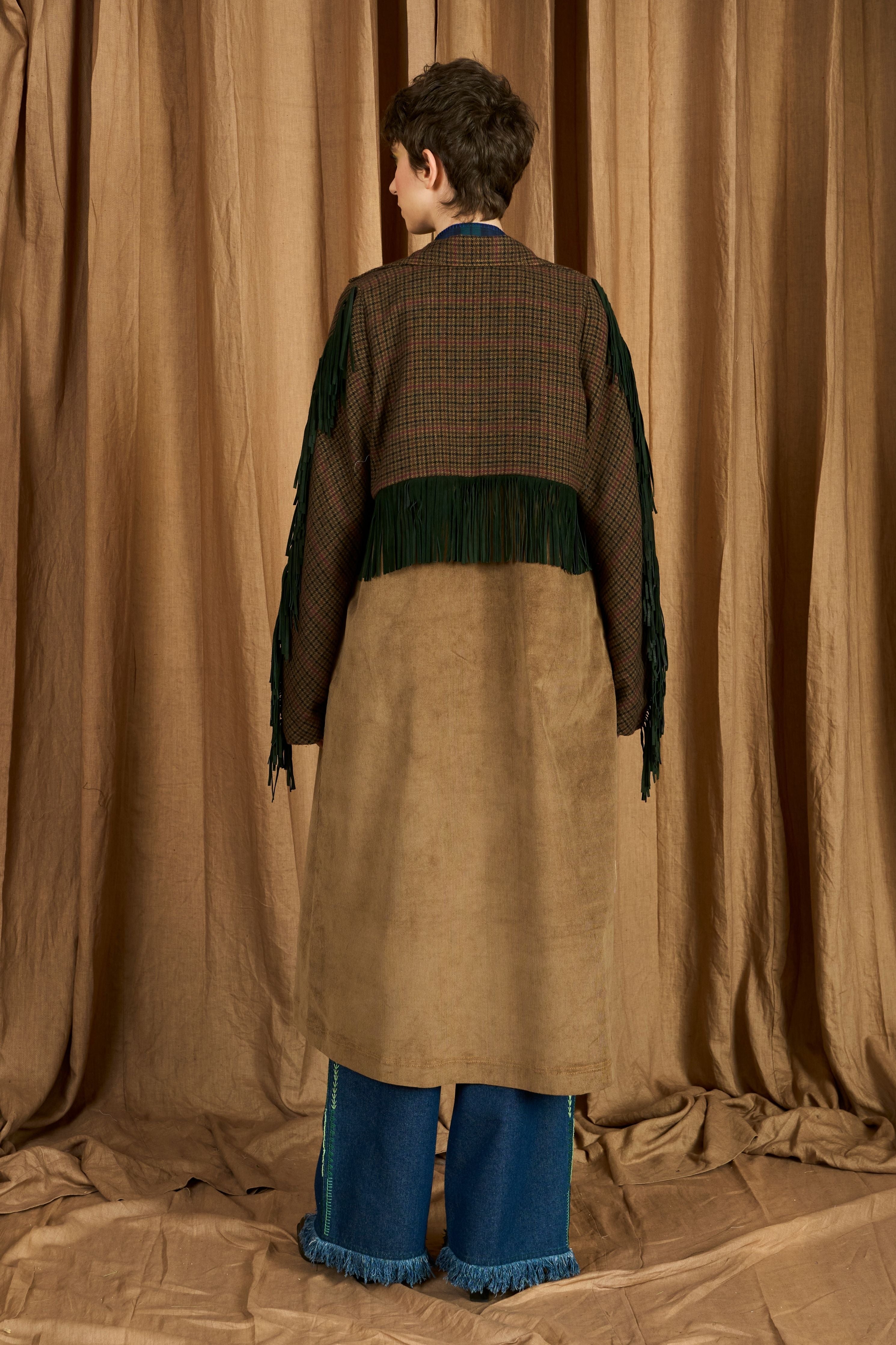 The Autumn Trench W Leather Fringes