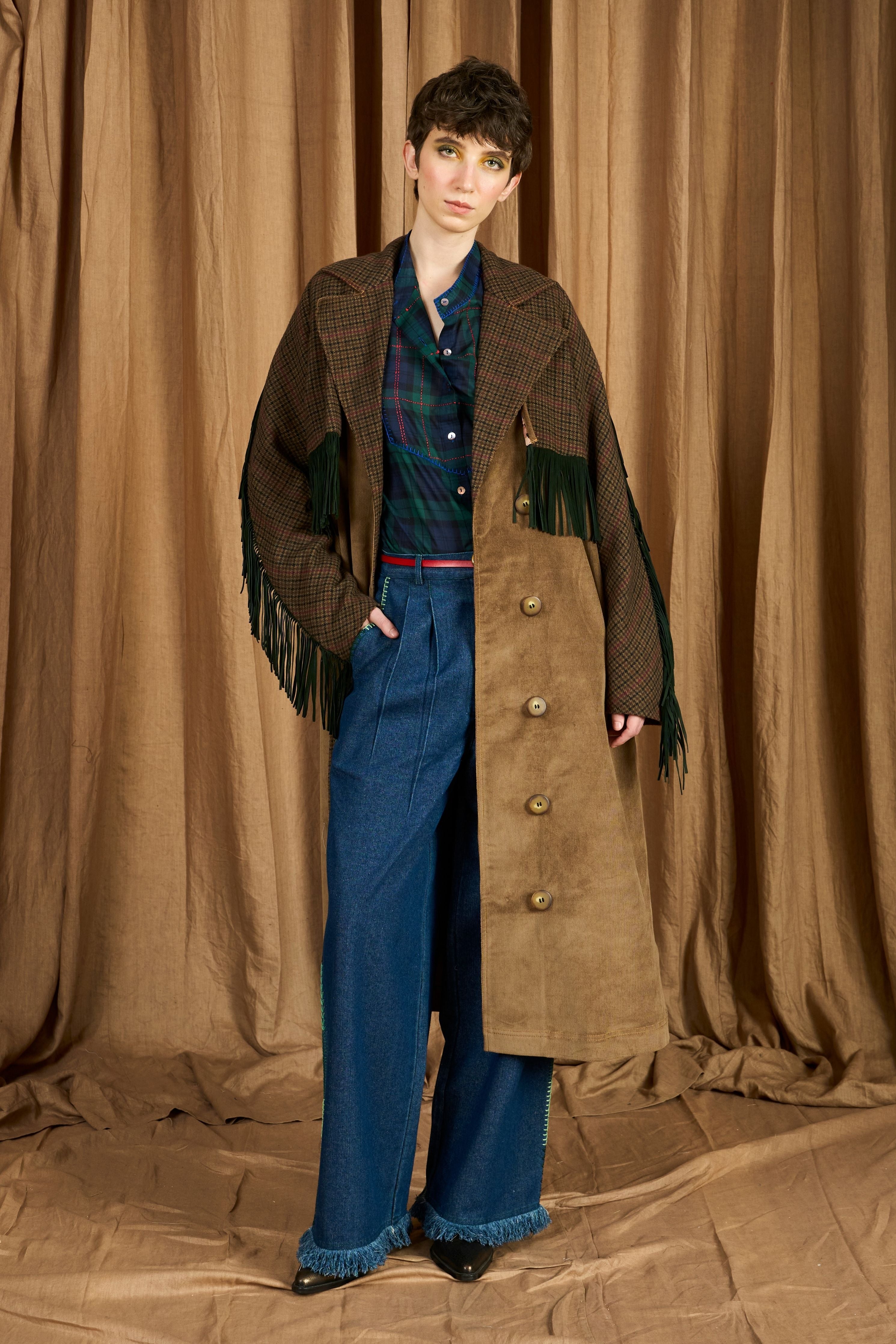 The Autumn Trench W Leather Fringes