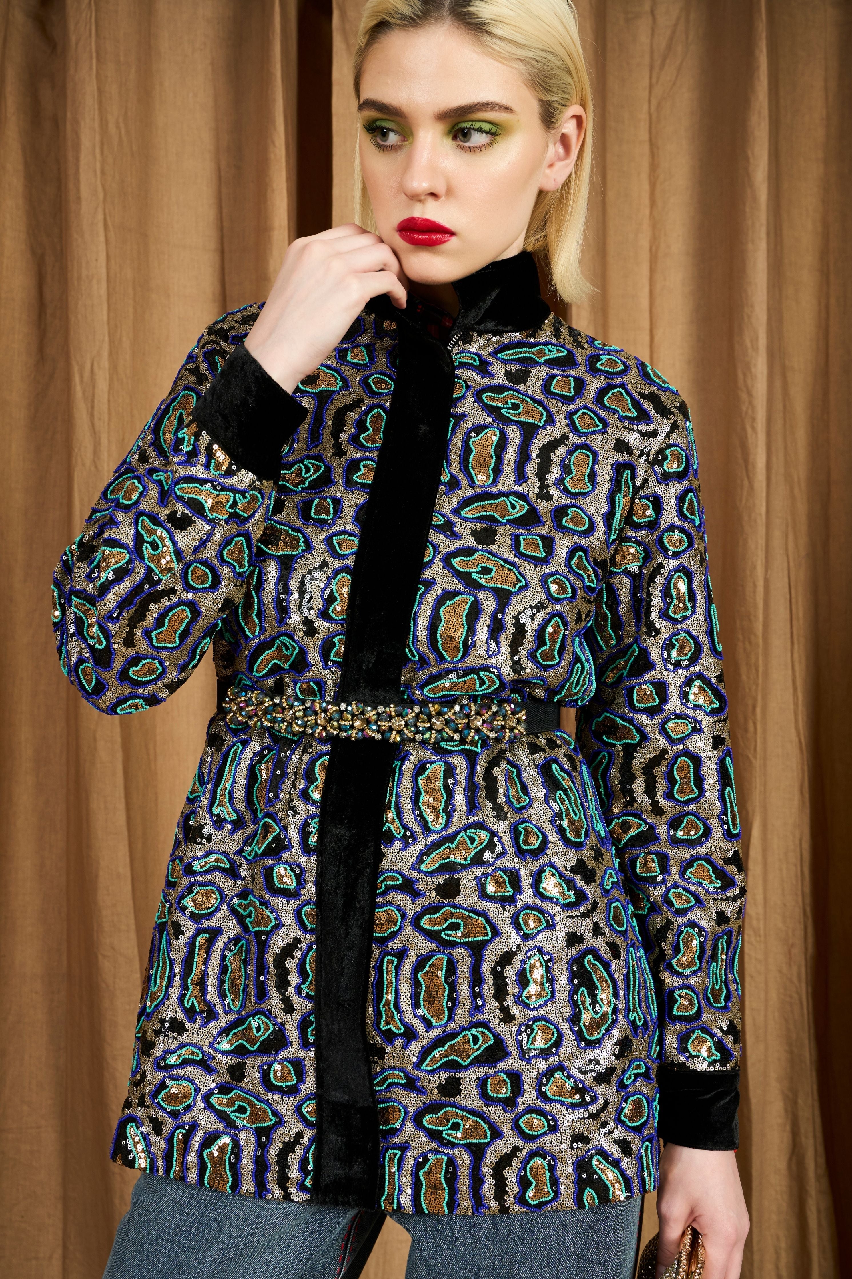 The Hand Embroidered Leopard Jacket