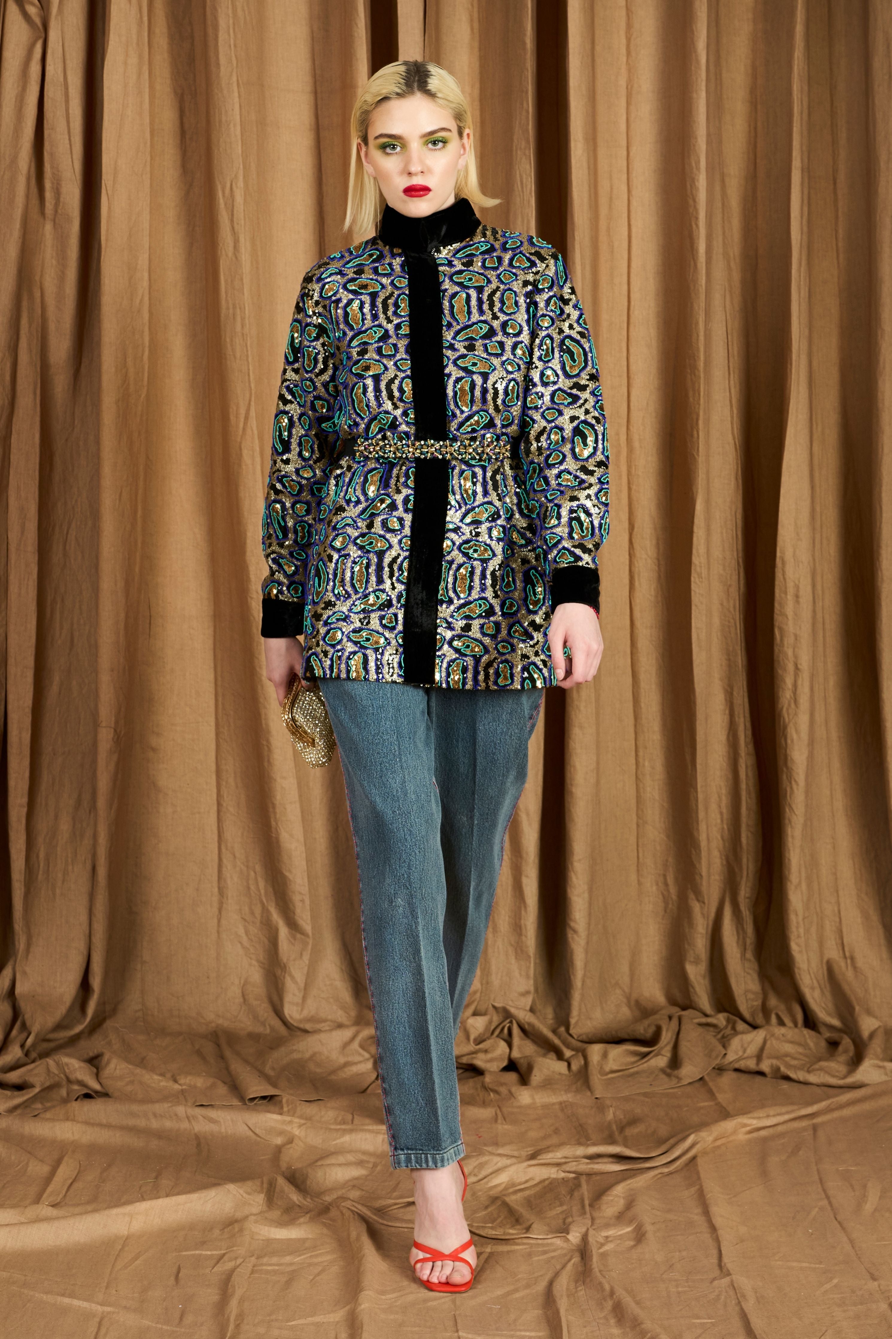 The Hand Embroidered Leopard Jacket