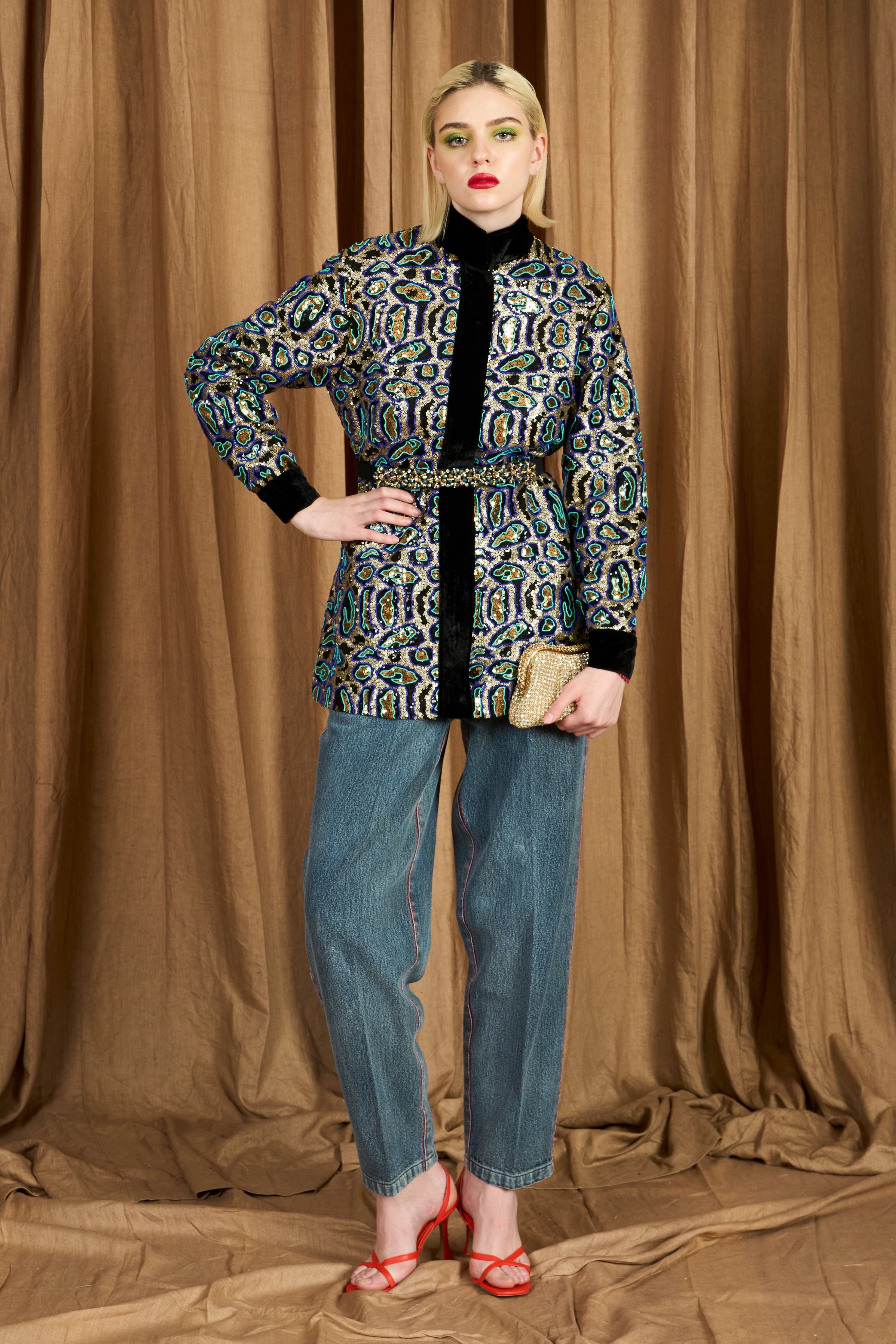 The Hand Embroidered Leopard Jacket