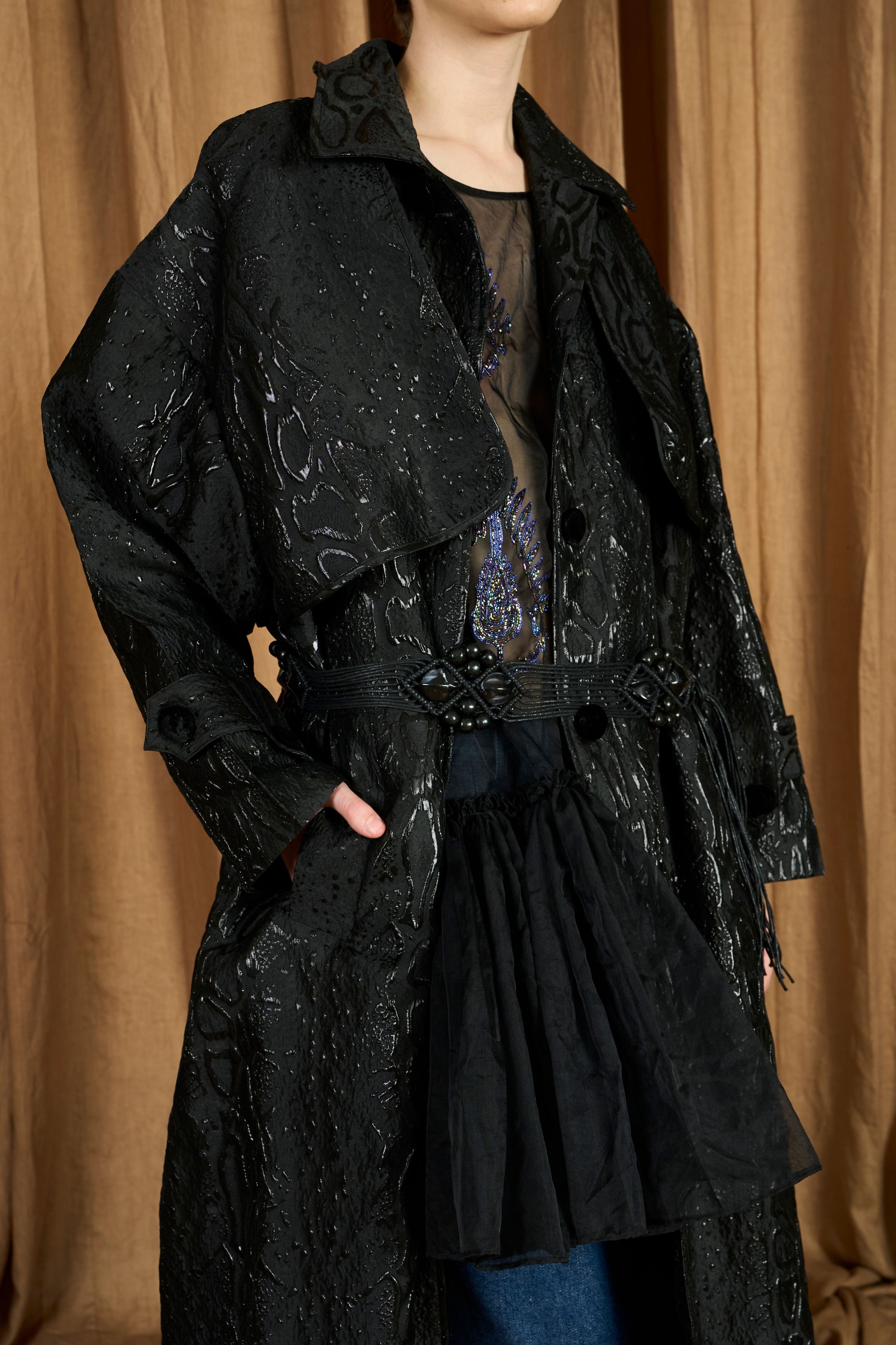 The Jacquard Trench Coat