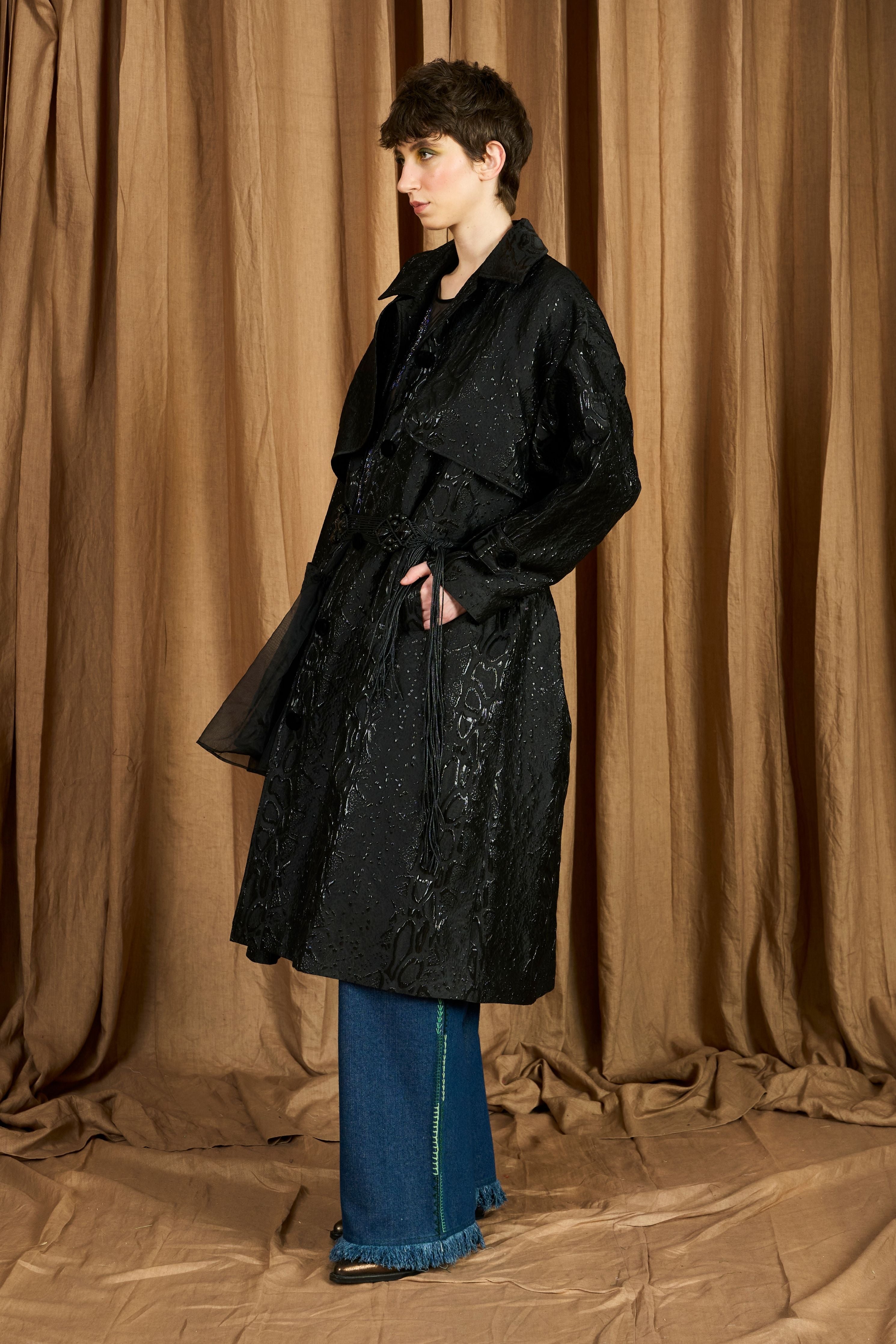 The Jacquard Trench Coat