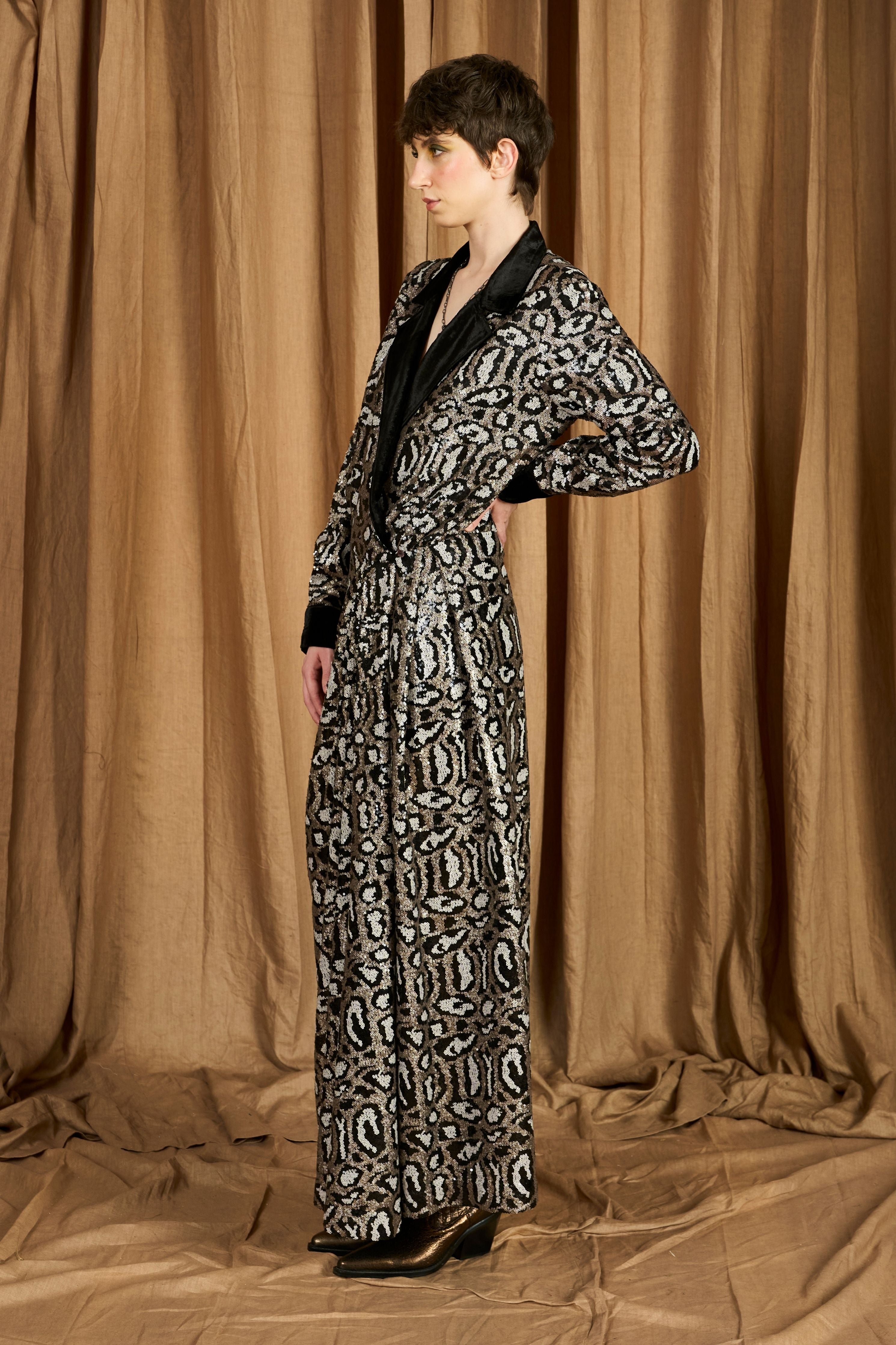 The Leopard Wrap Dress W Collar