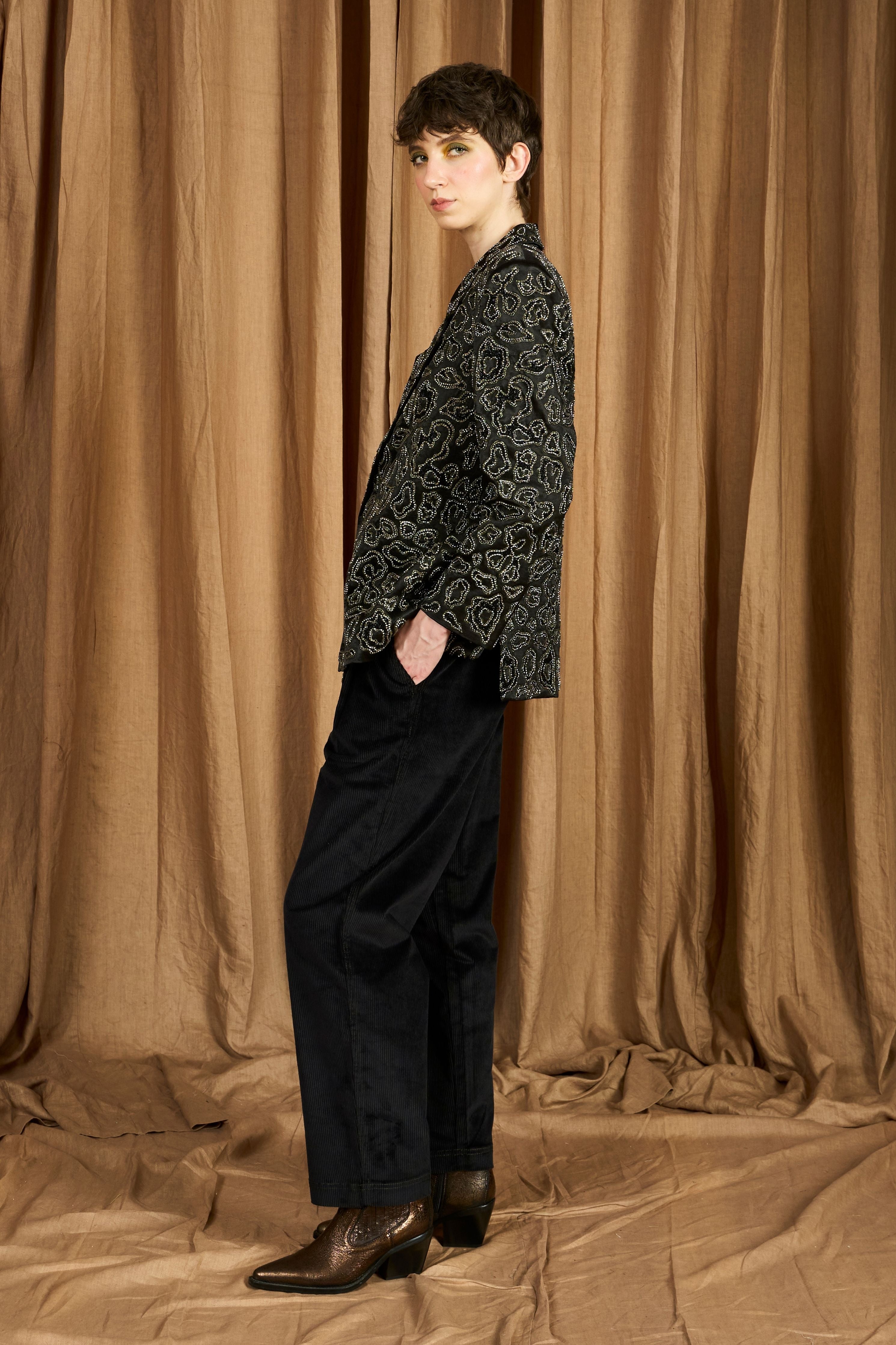 The Leopard Embroidered Blazer