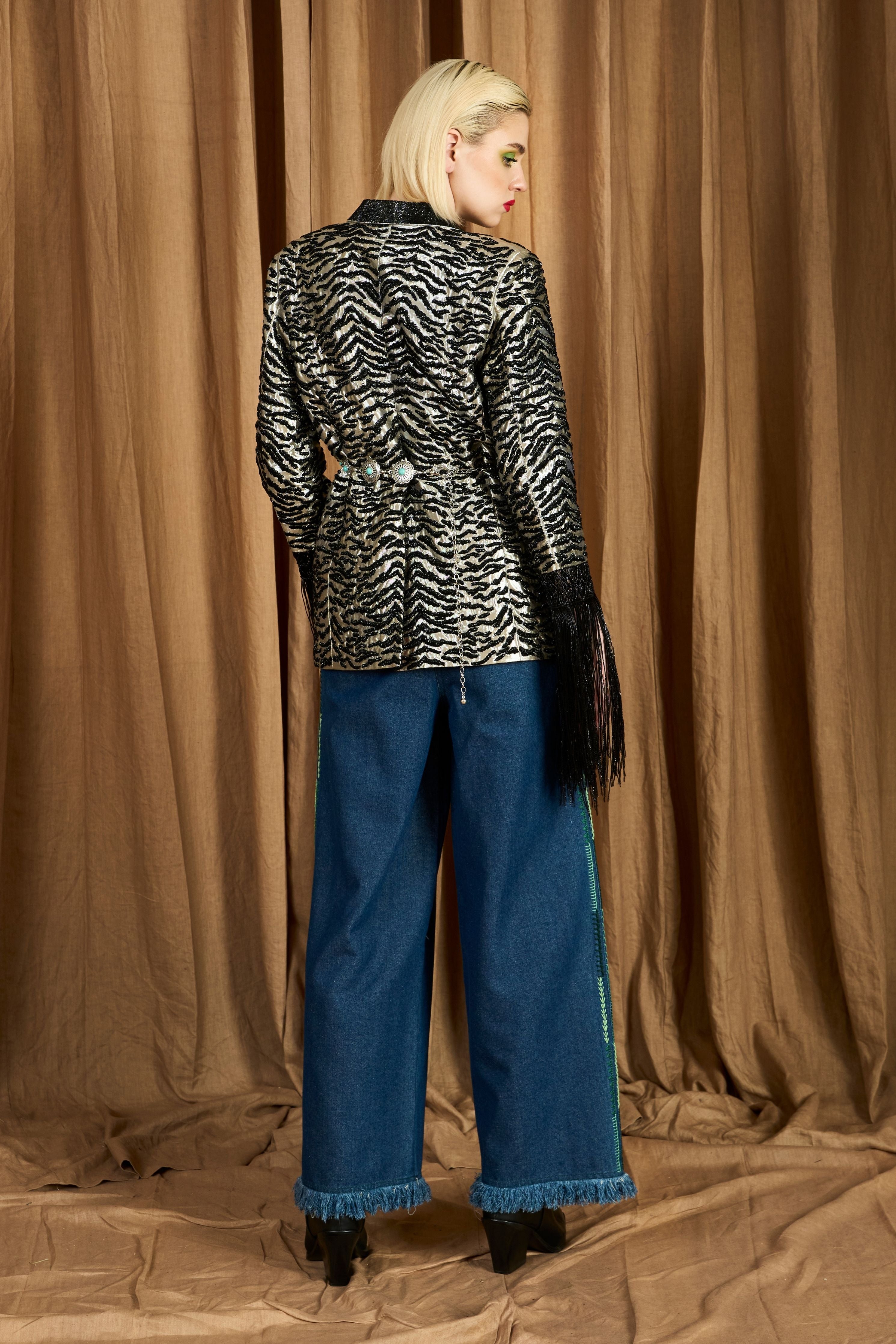 The Wild Tiger Hand Embroidered Blazer