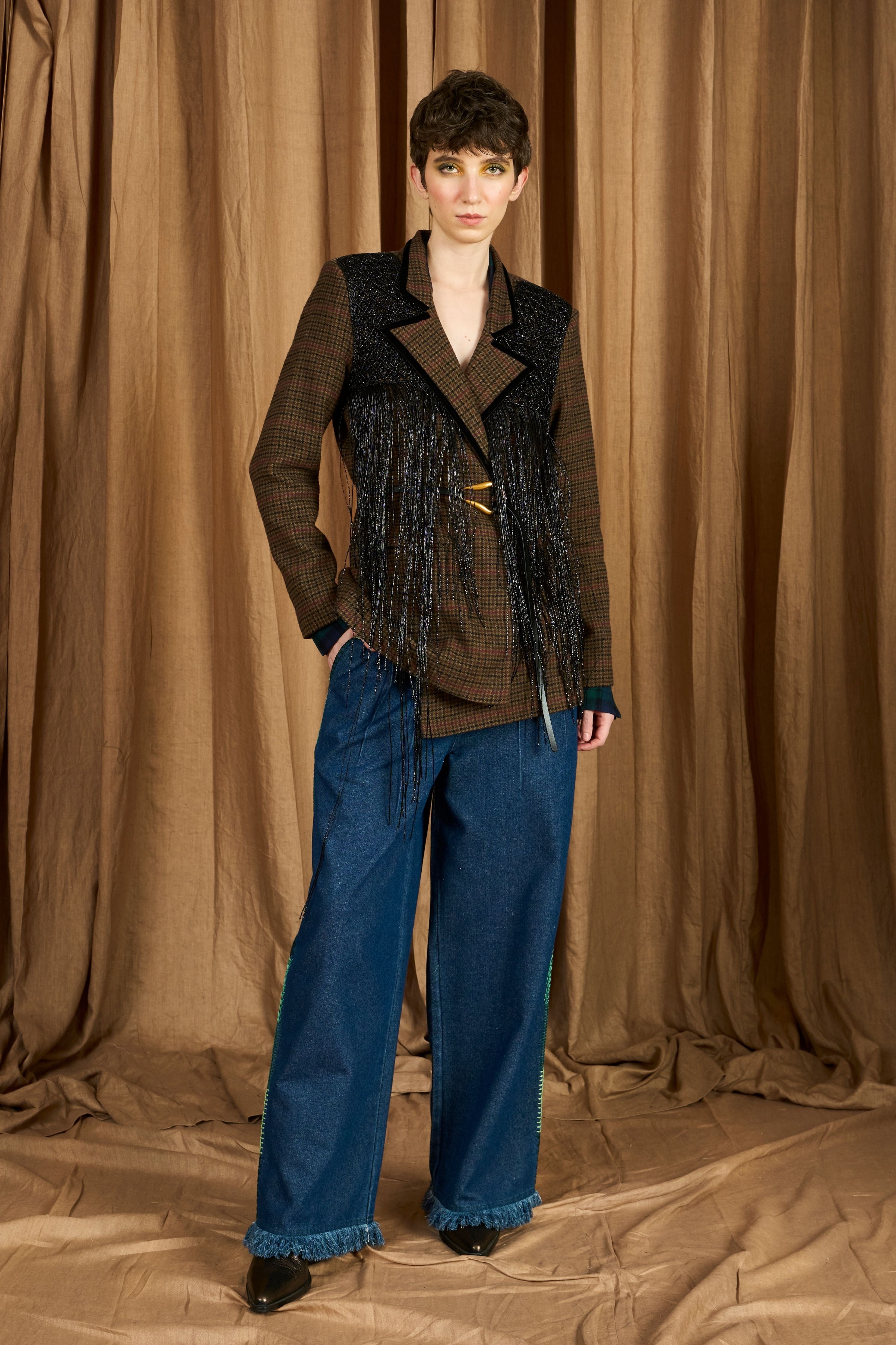 The Hand Woven Yoke Wool Blazer