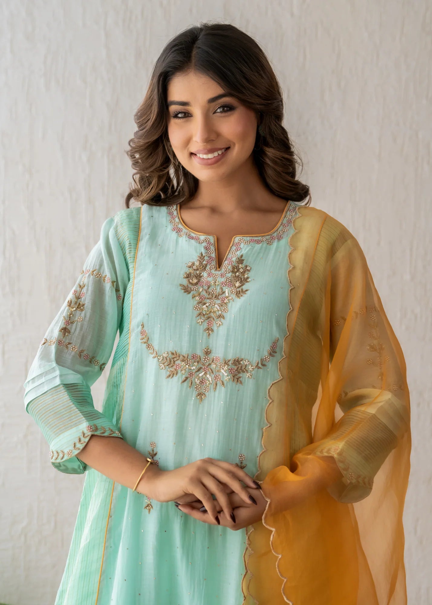 Aqua Kurta Set