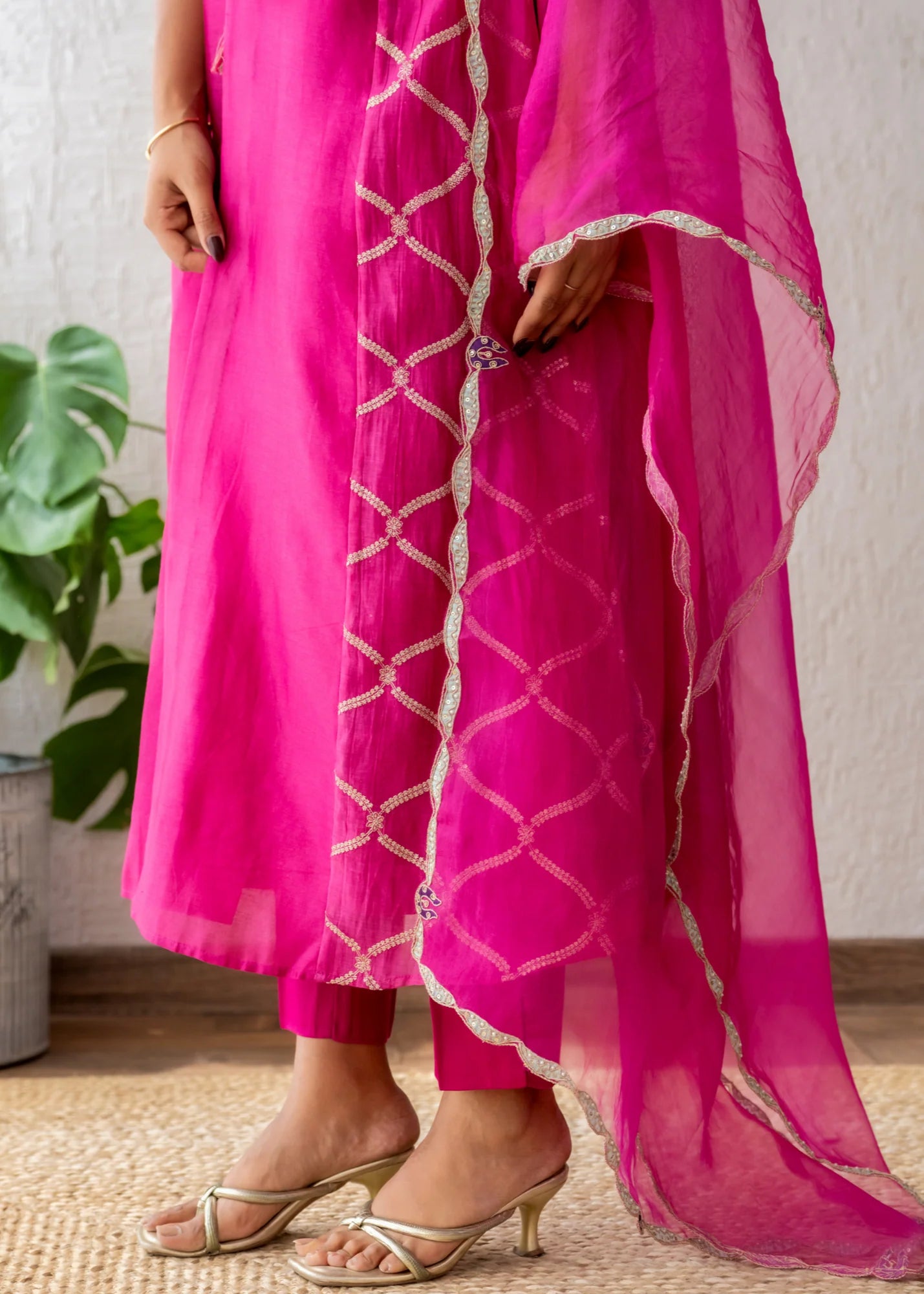 Magenta Kurta Set