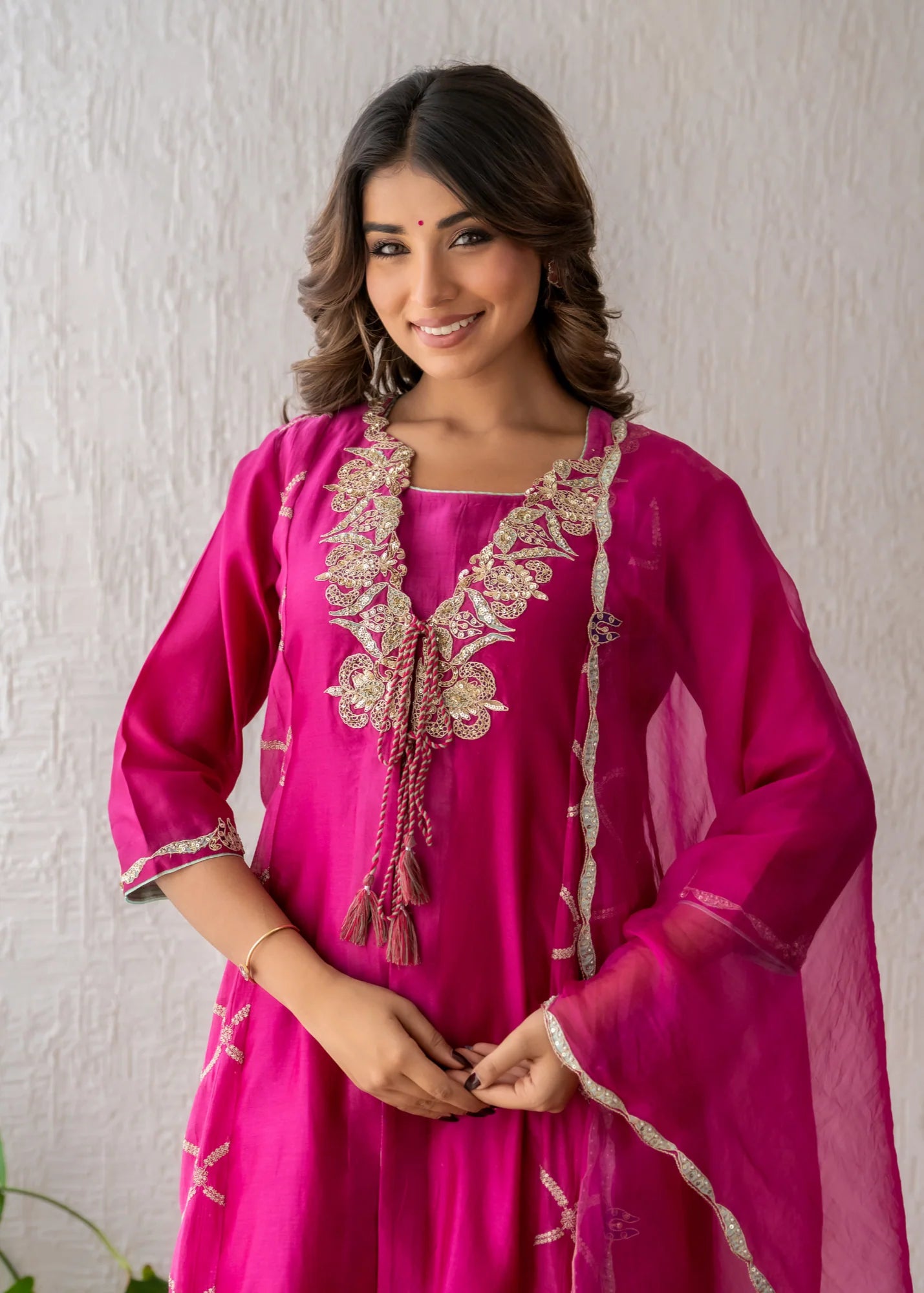 Magenta Kurta Set