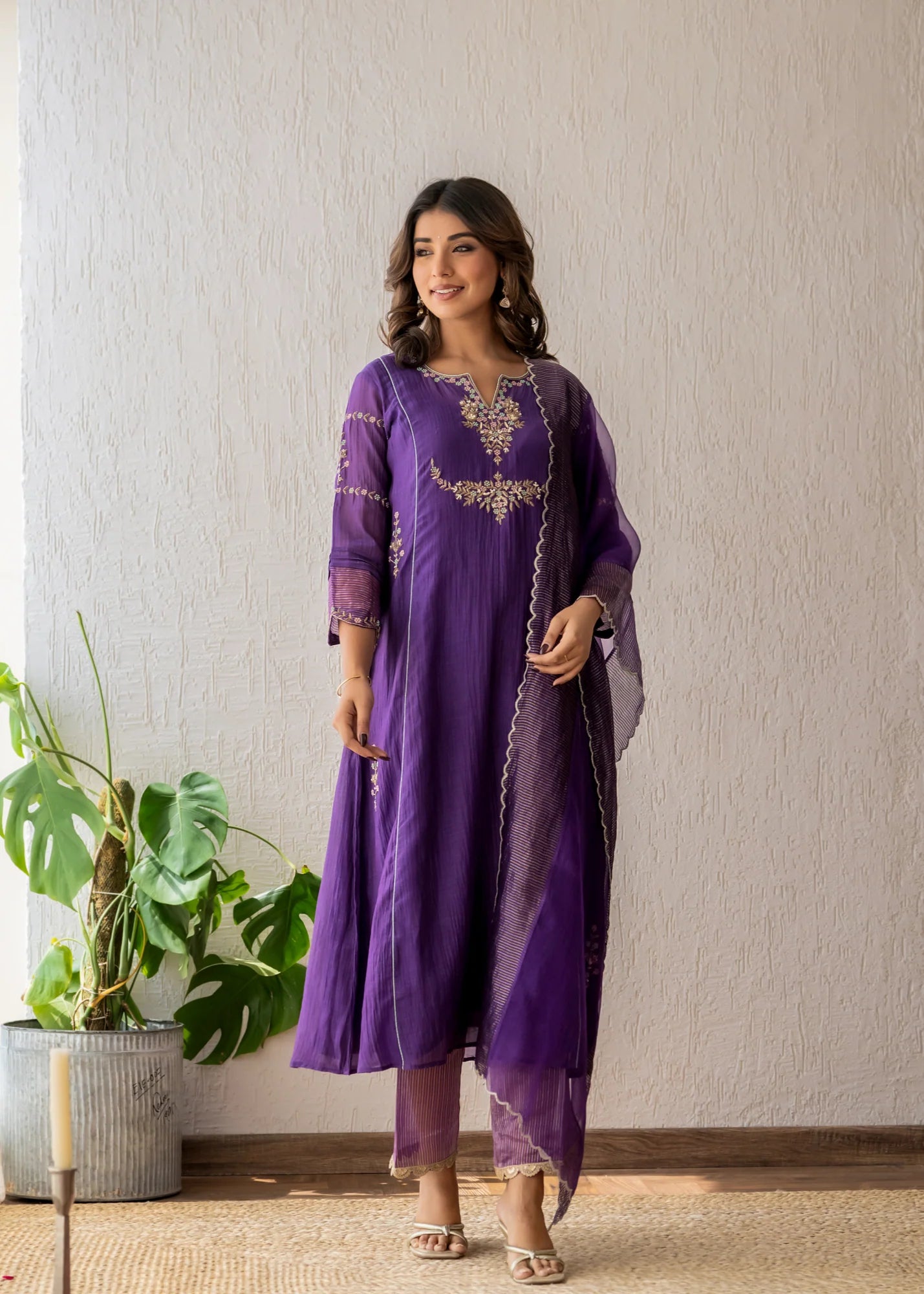 Royal Purple Kurta Set