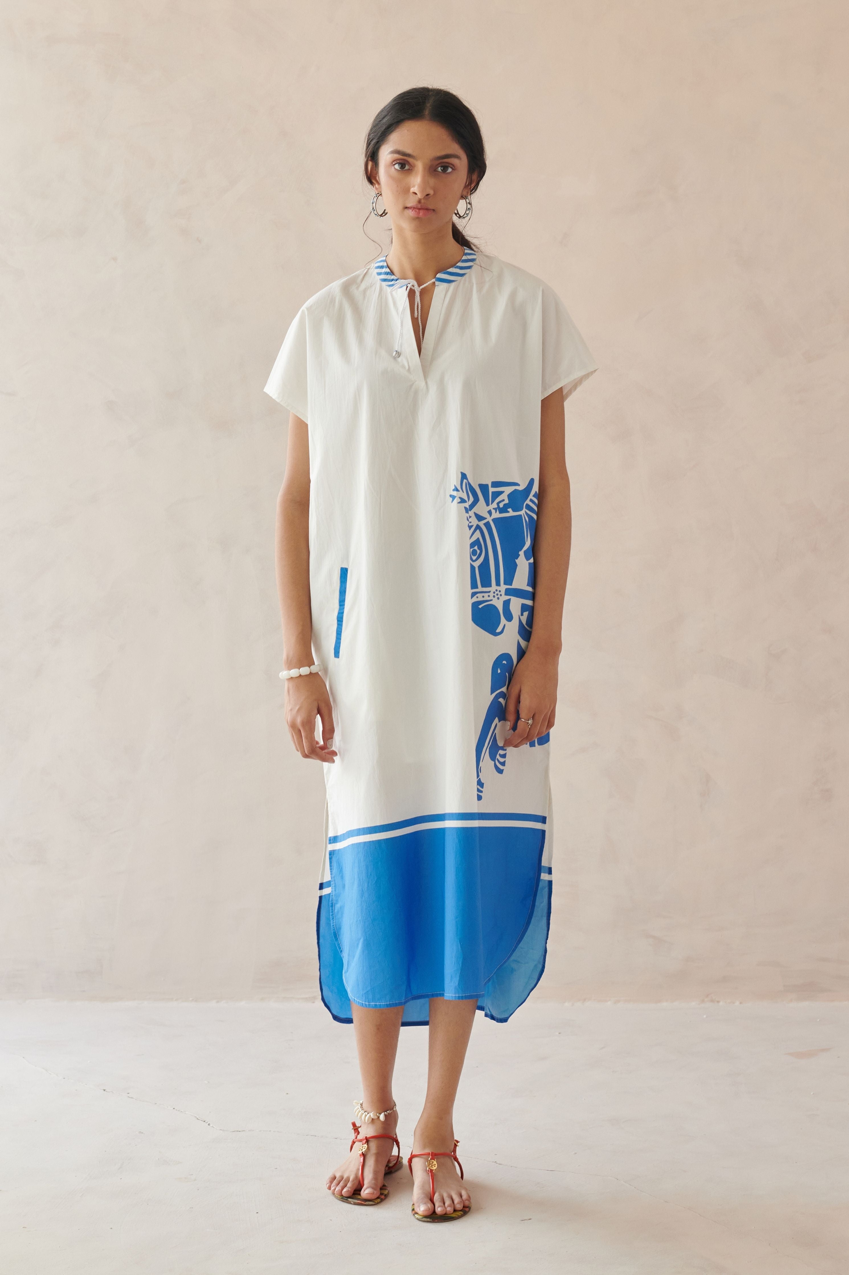 Ines White Long Dress