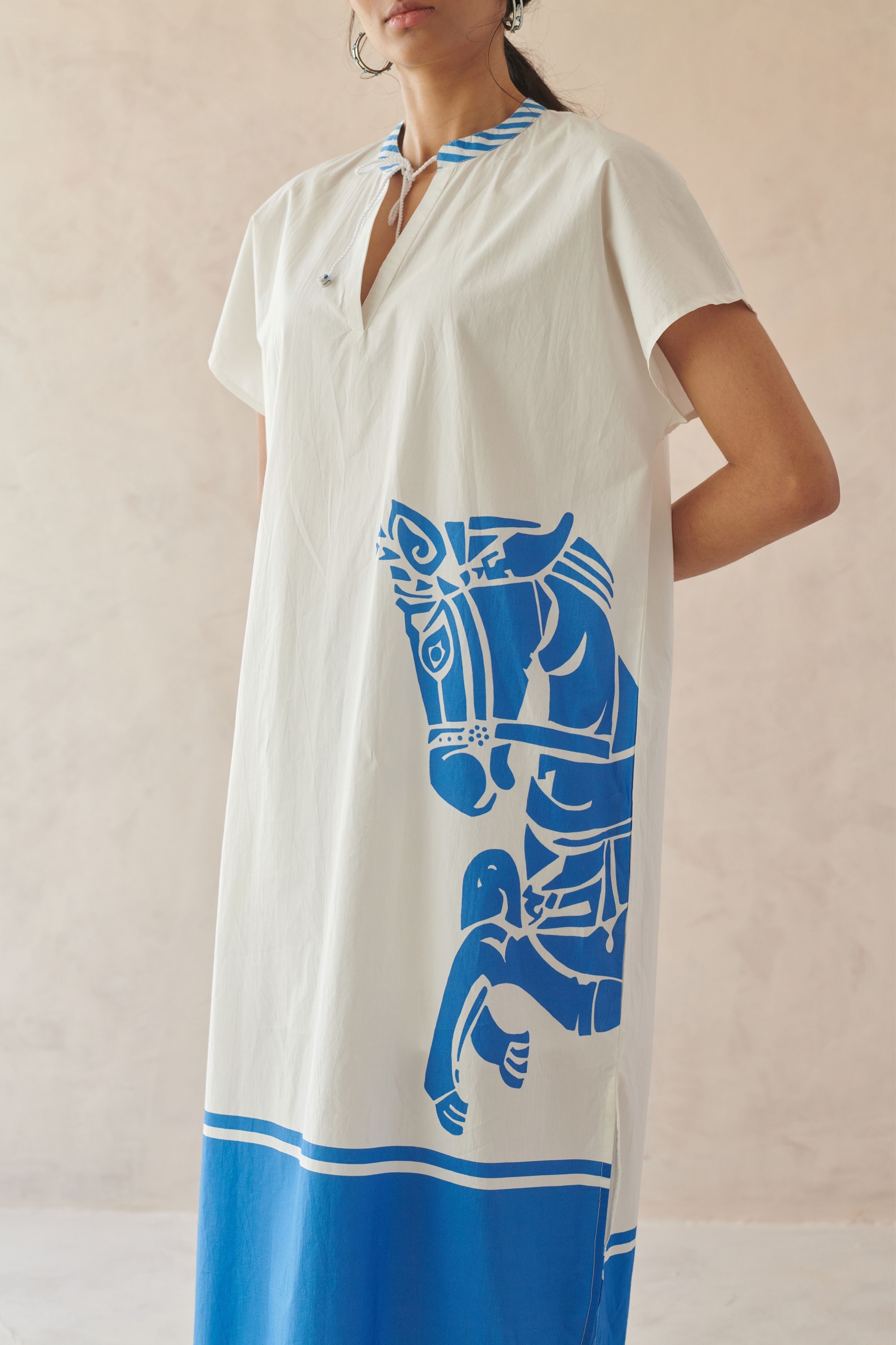 Ines White Long Dress