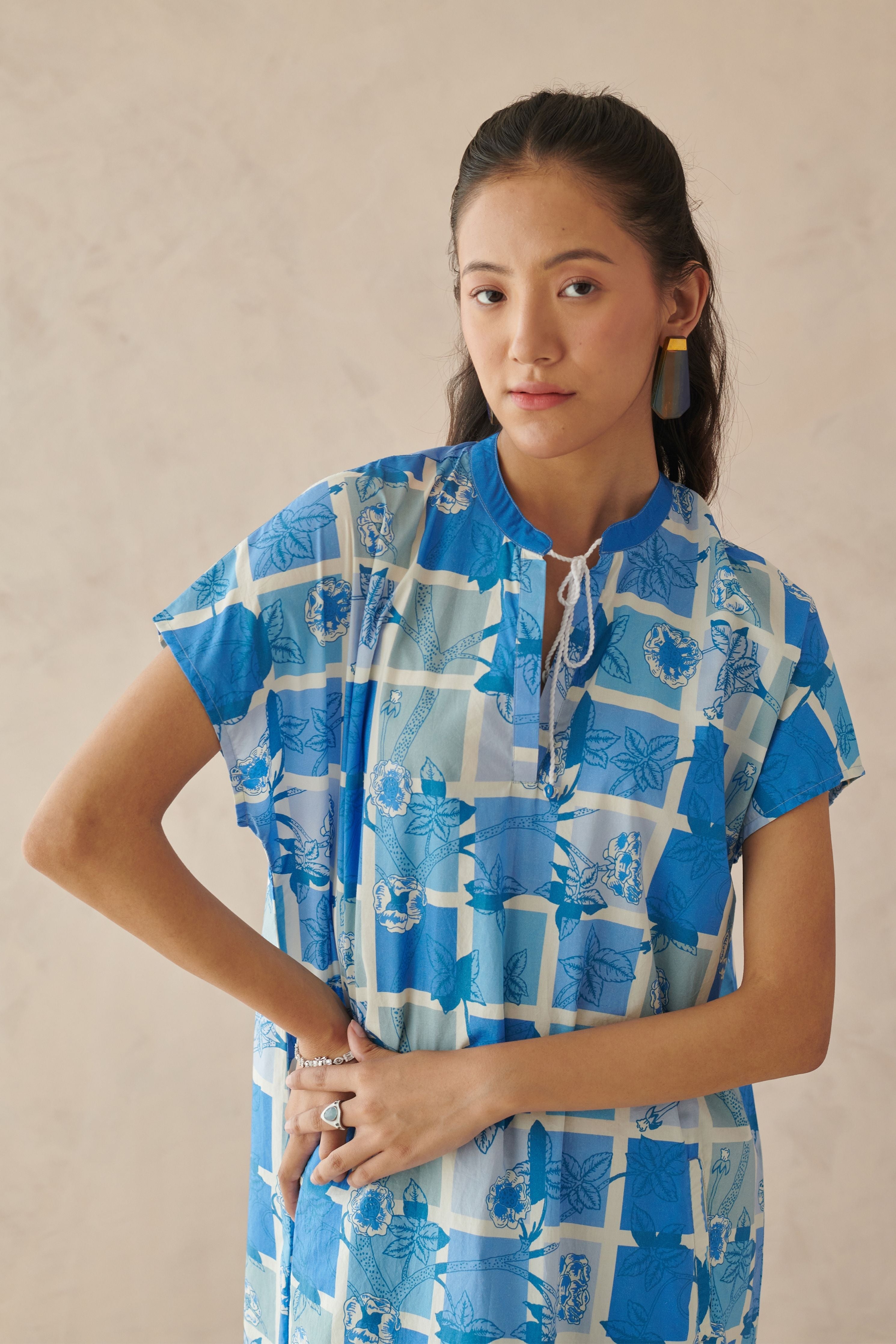 Ines Blue Long Dress