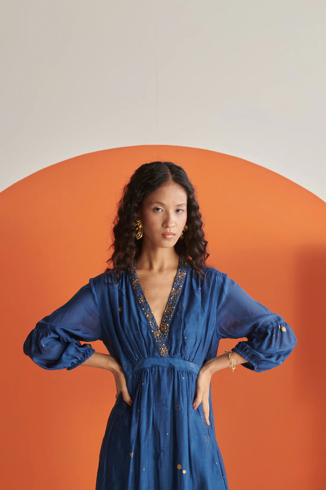 Aura Blue Cosmos Dress