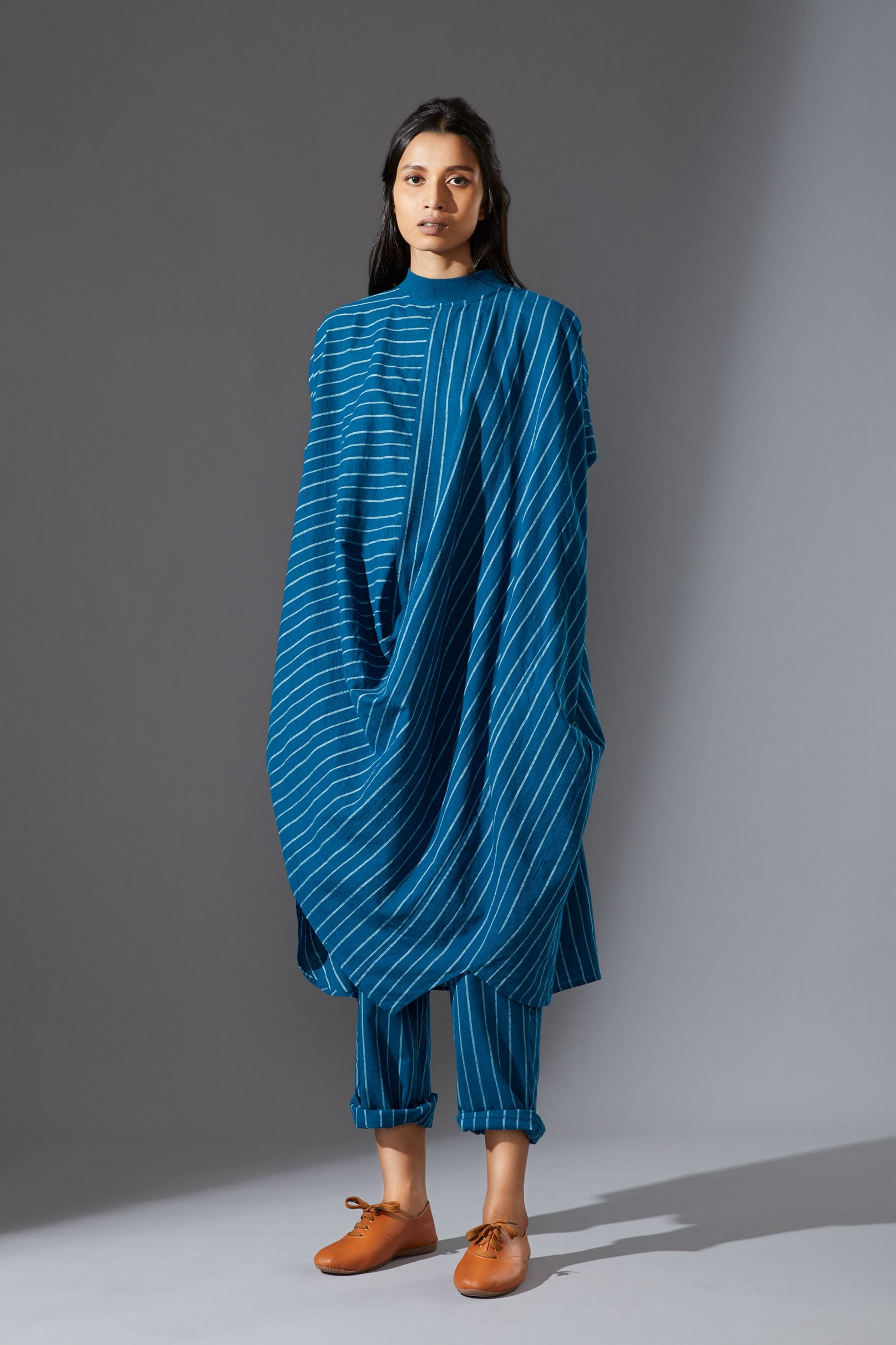 Mati SE Blue & White Striped Pants