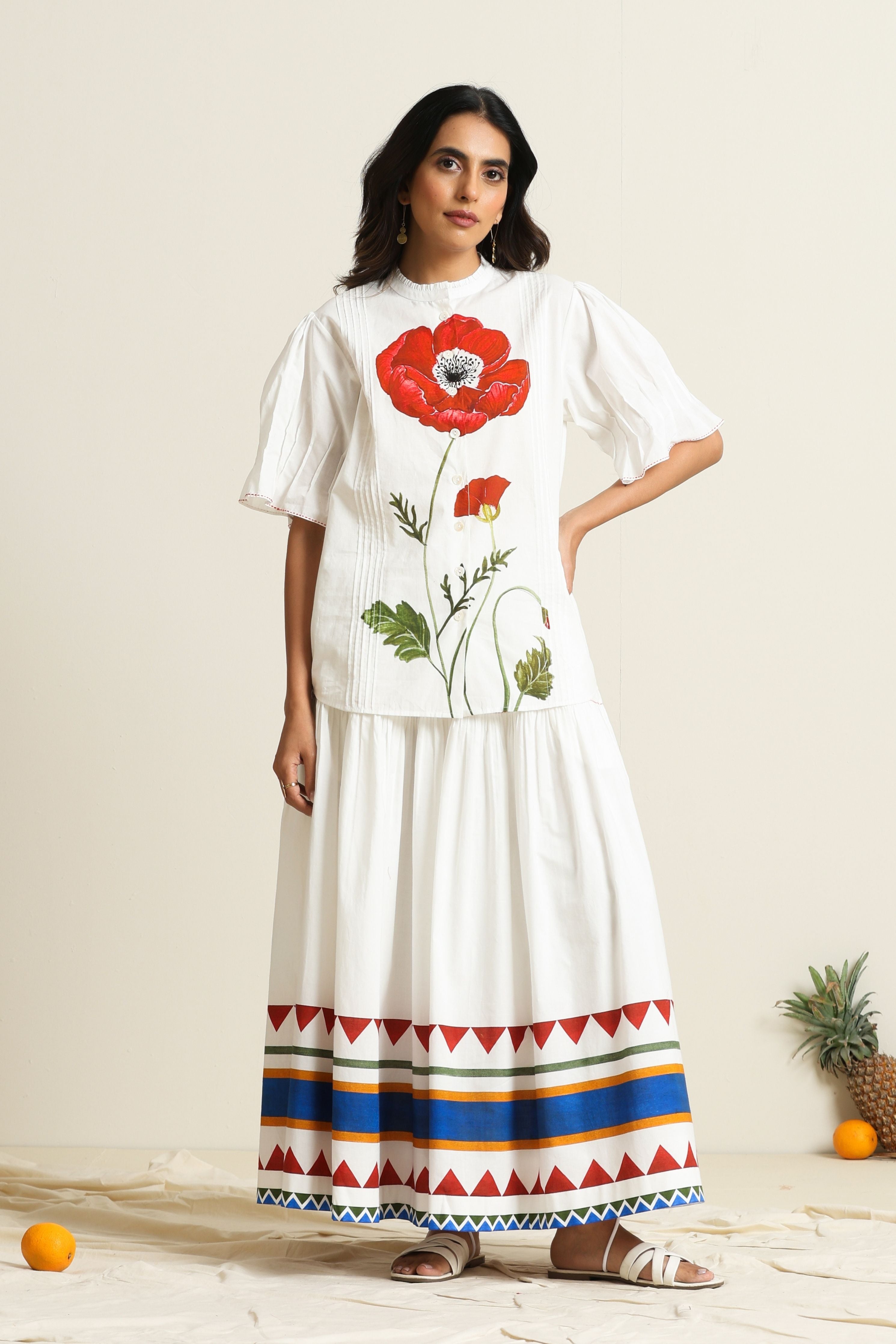 Poppy Shirt & Skirt Set