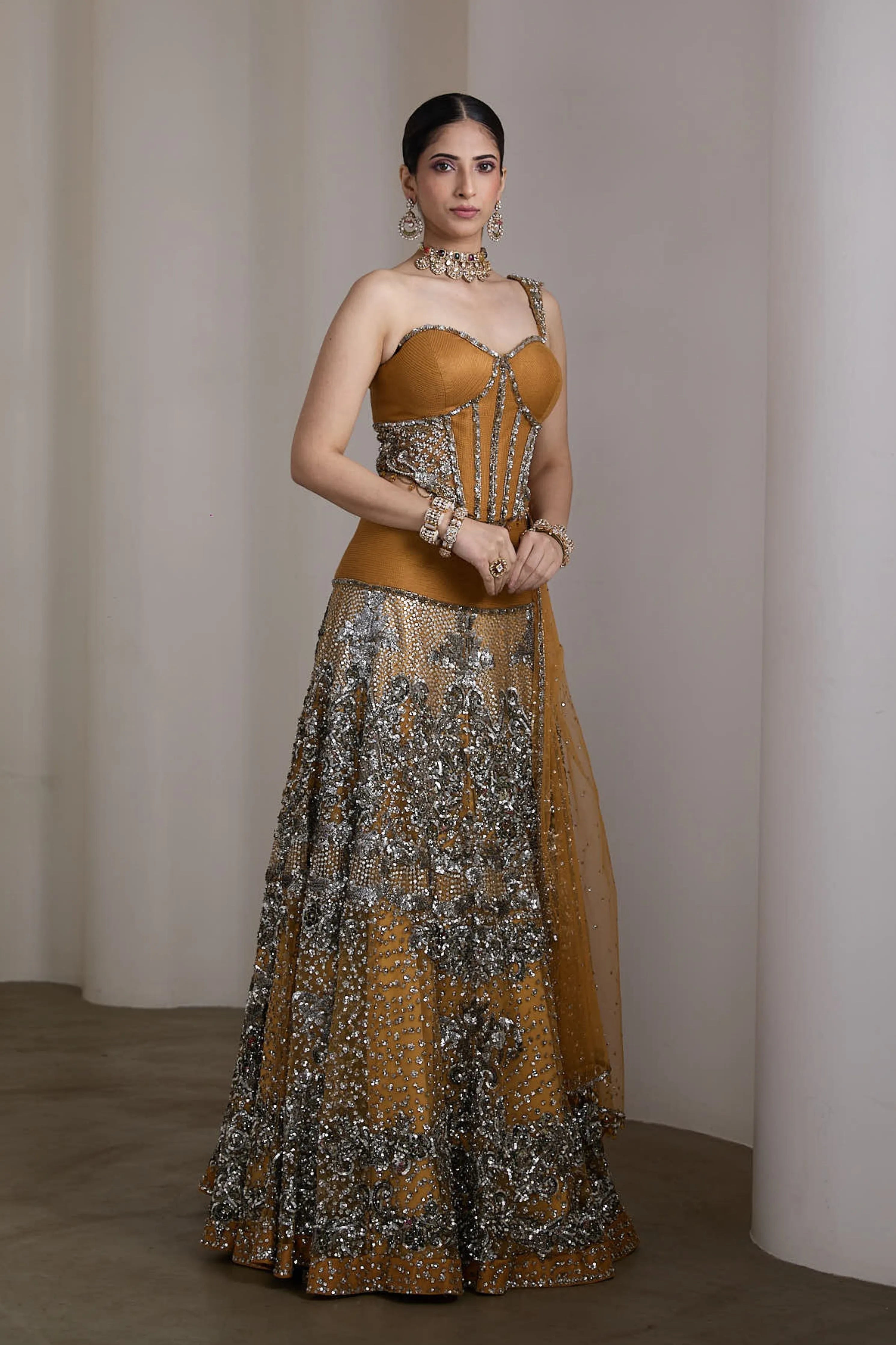 Corset Fit Lehenga Set