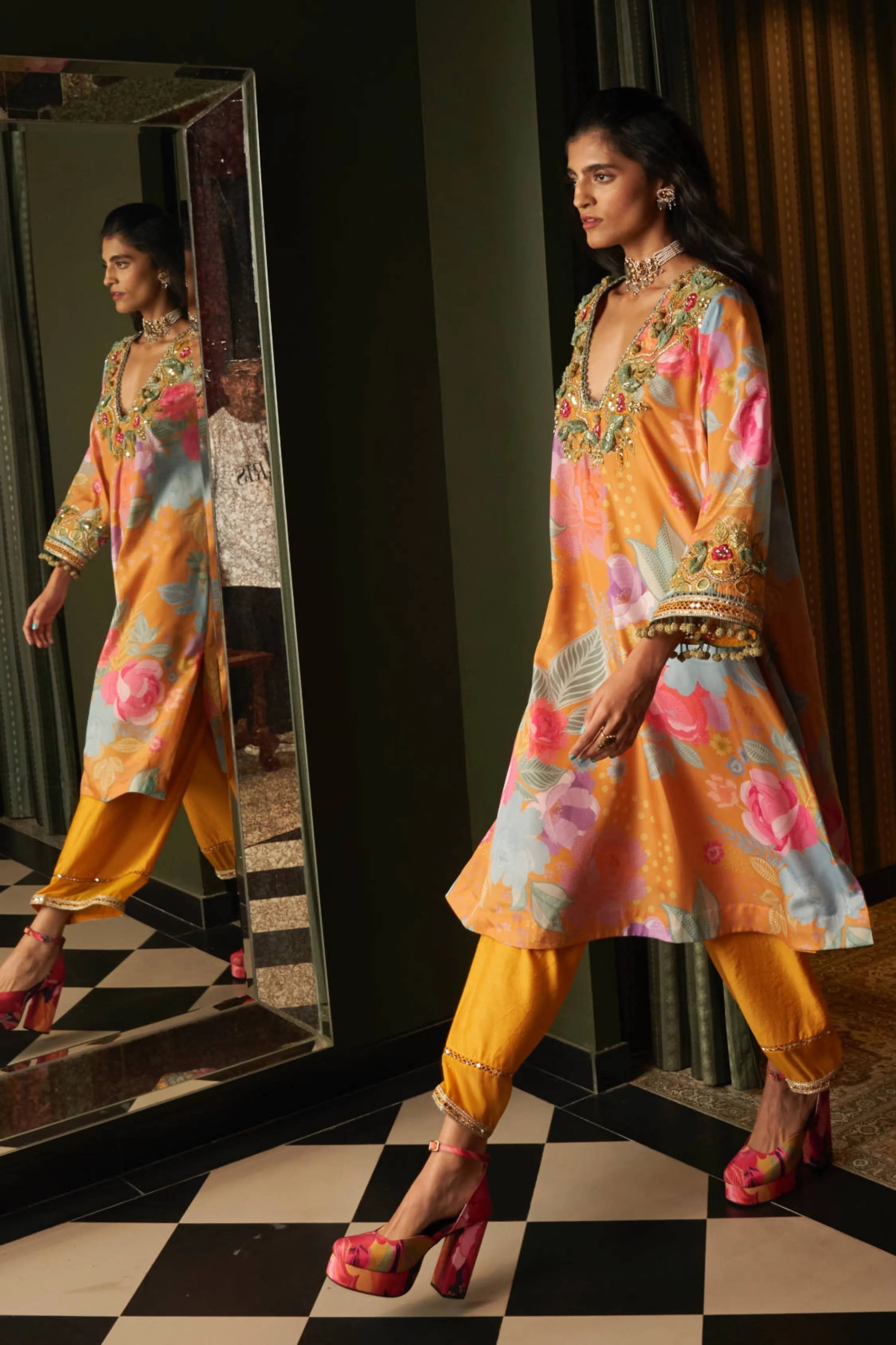 Marigold Choga Set