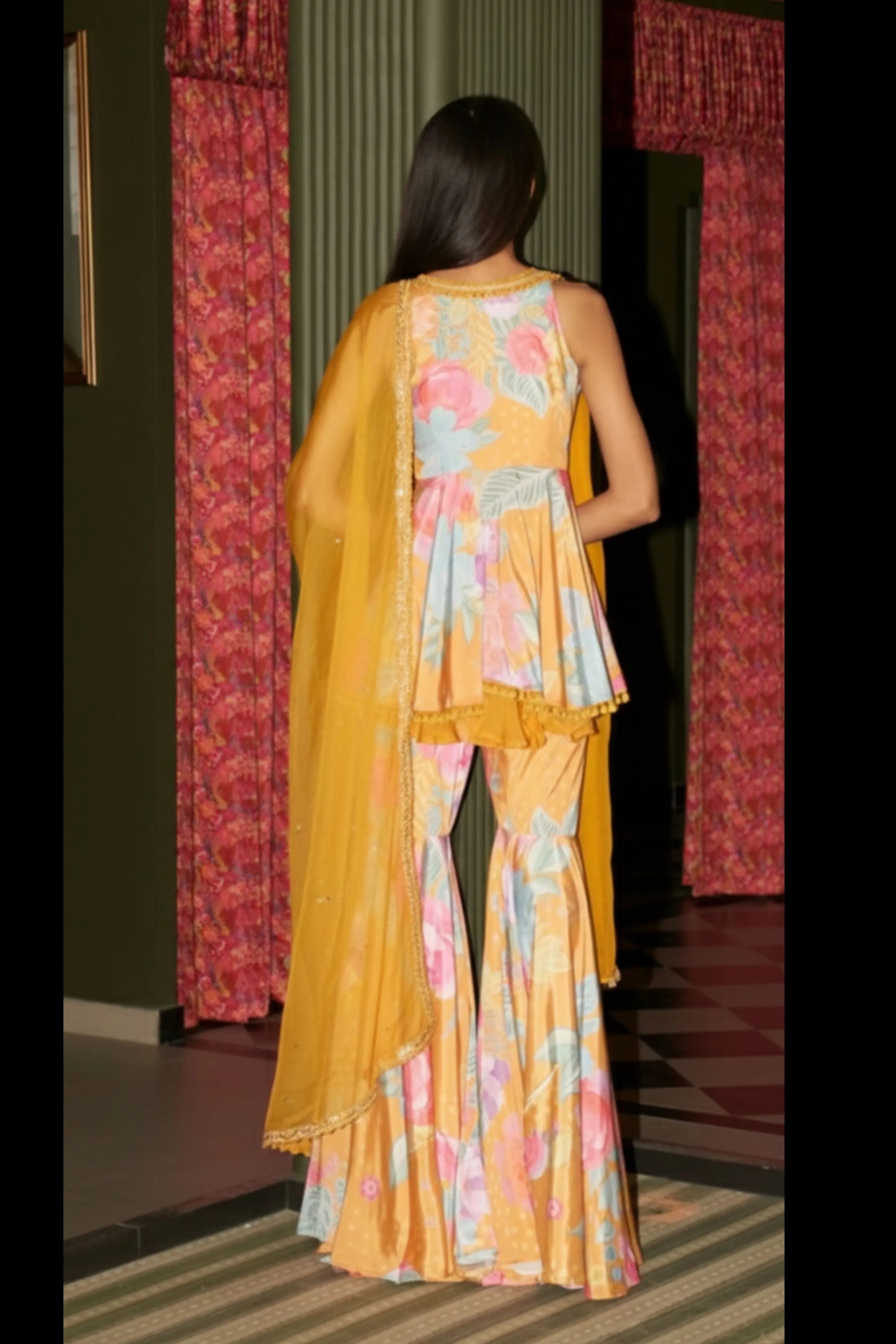 Floral Flare Gharara Set