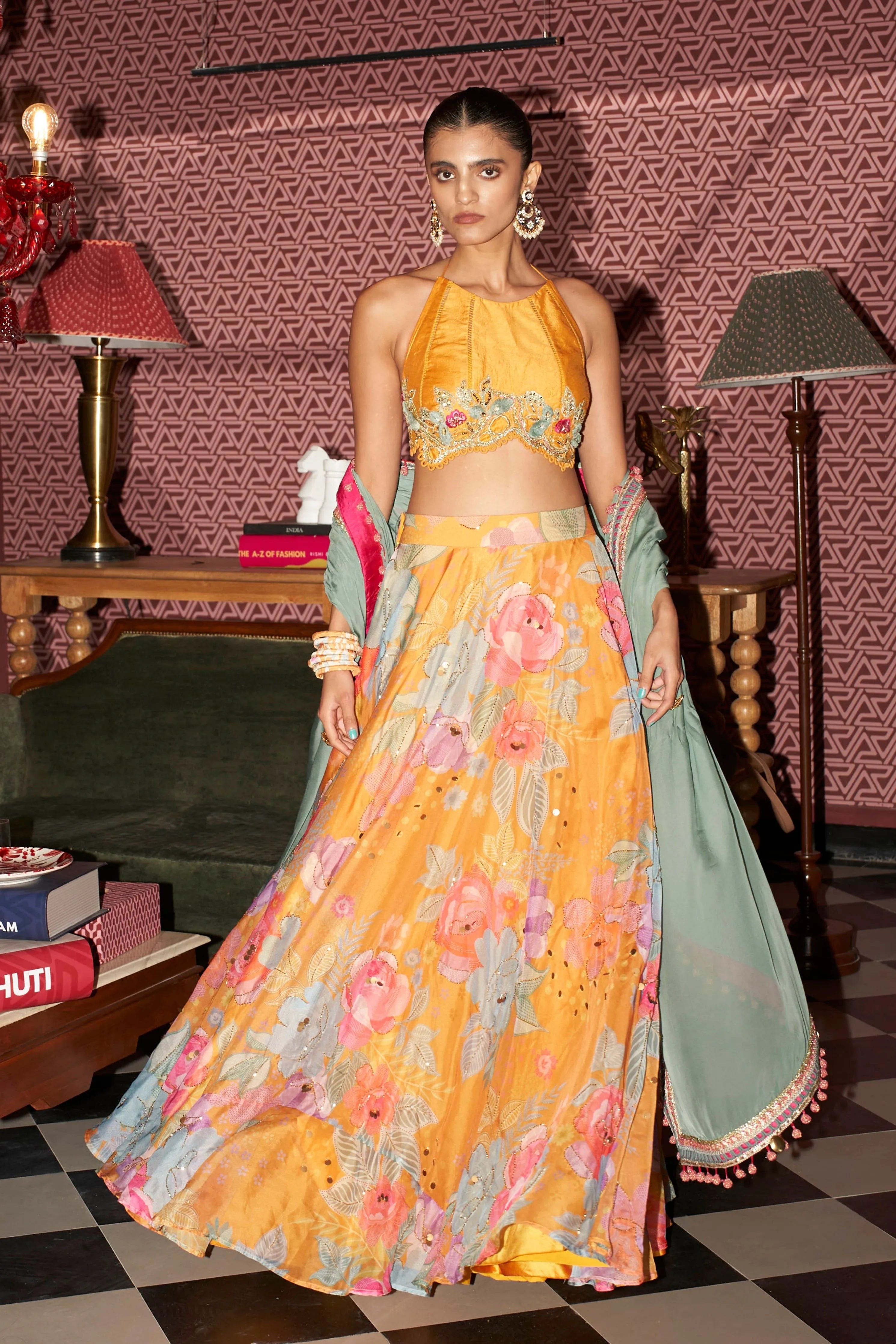 Boho Bloom Lehenga Set
