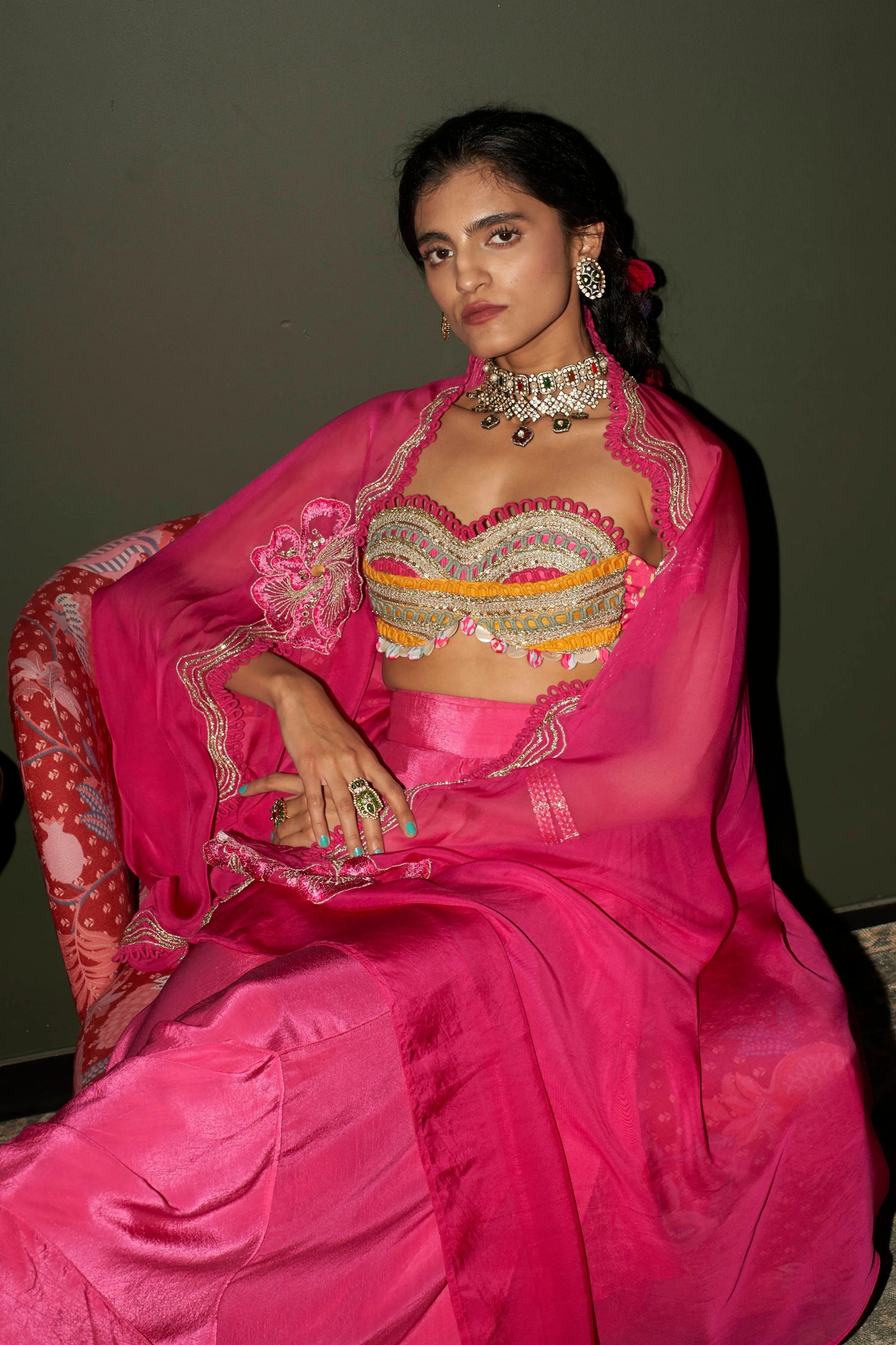 Pink Posh Cape Set