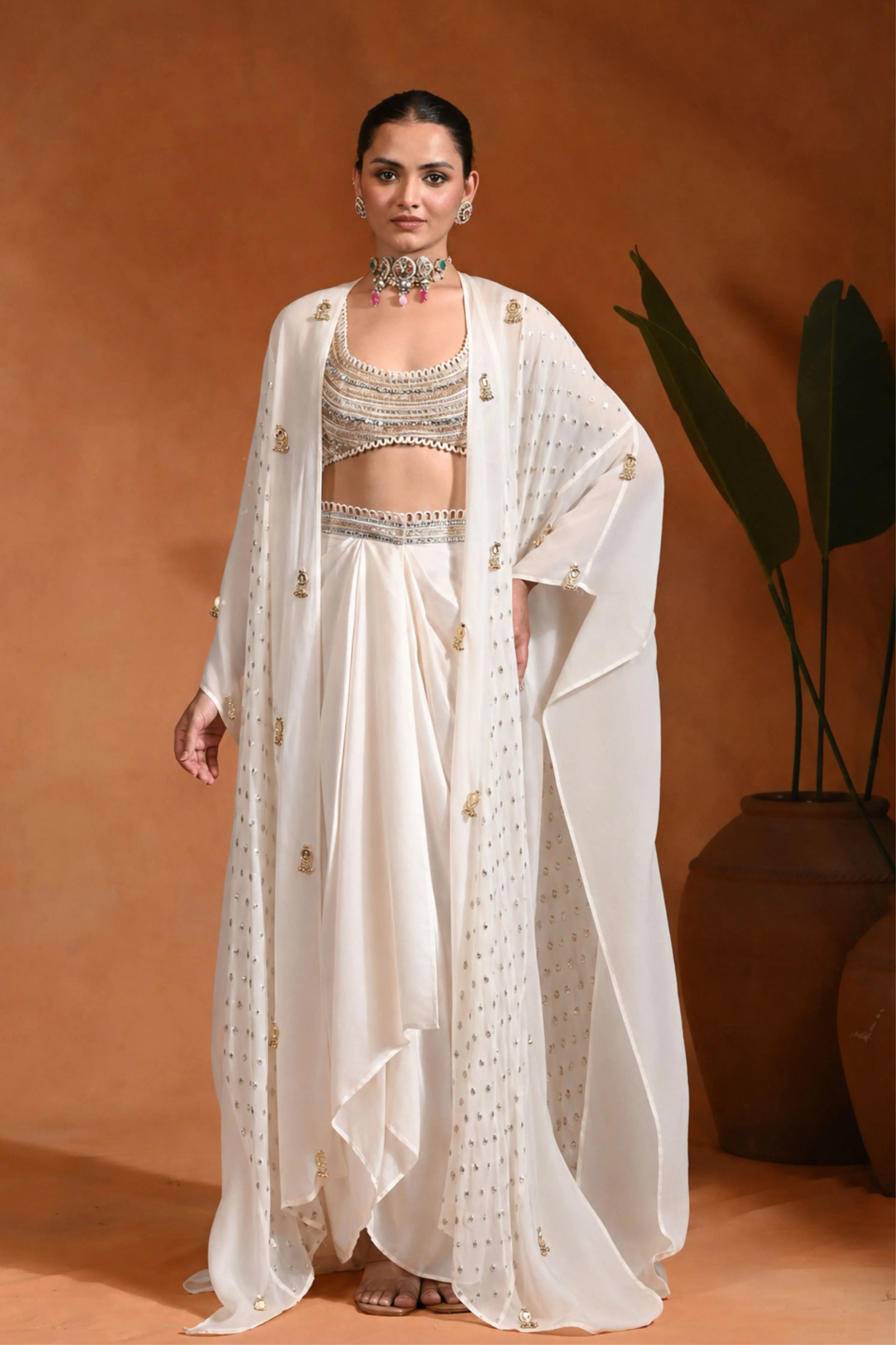 Ivory Karl Drape Set