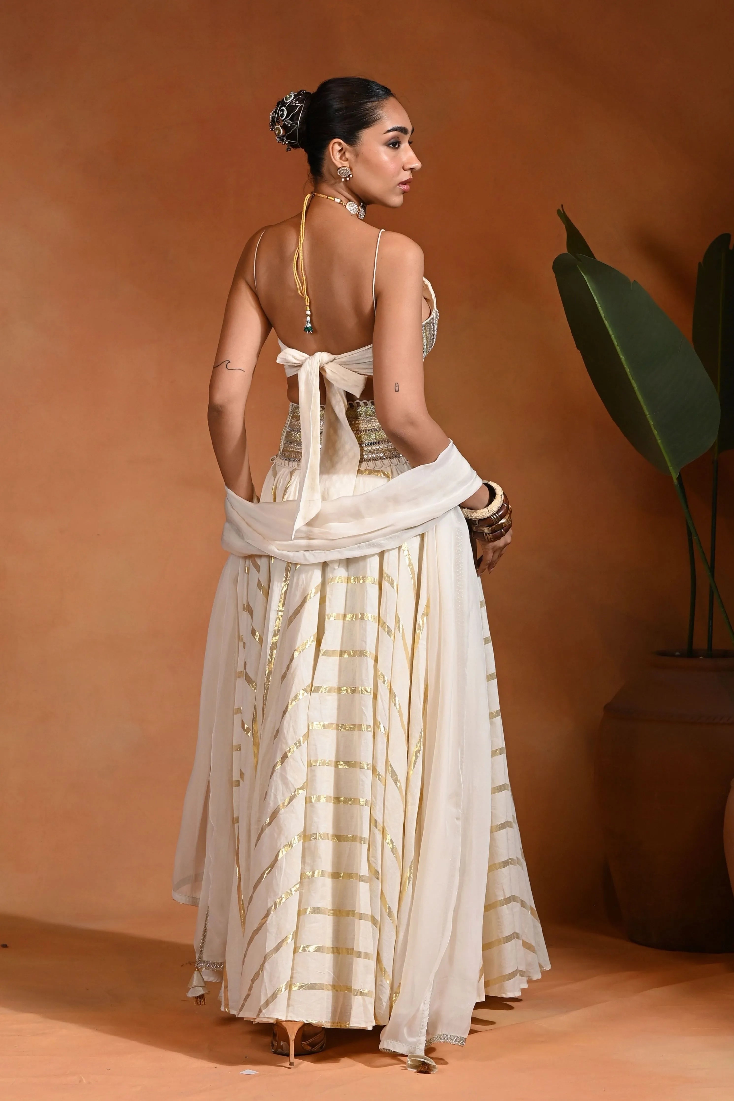Zar Ivory Lehenga