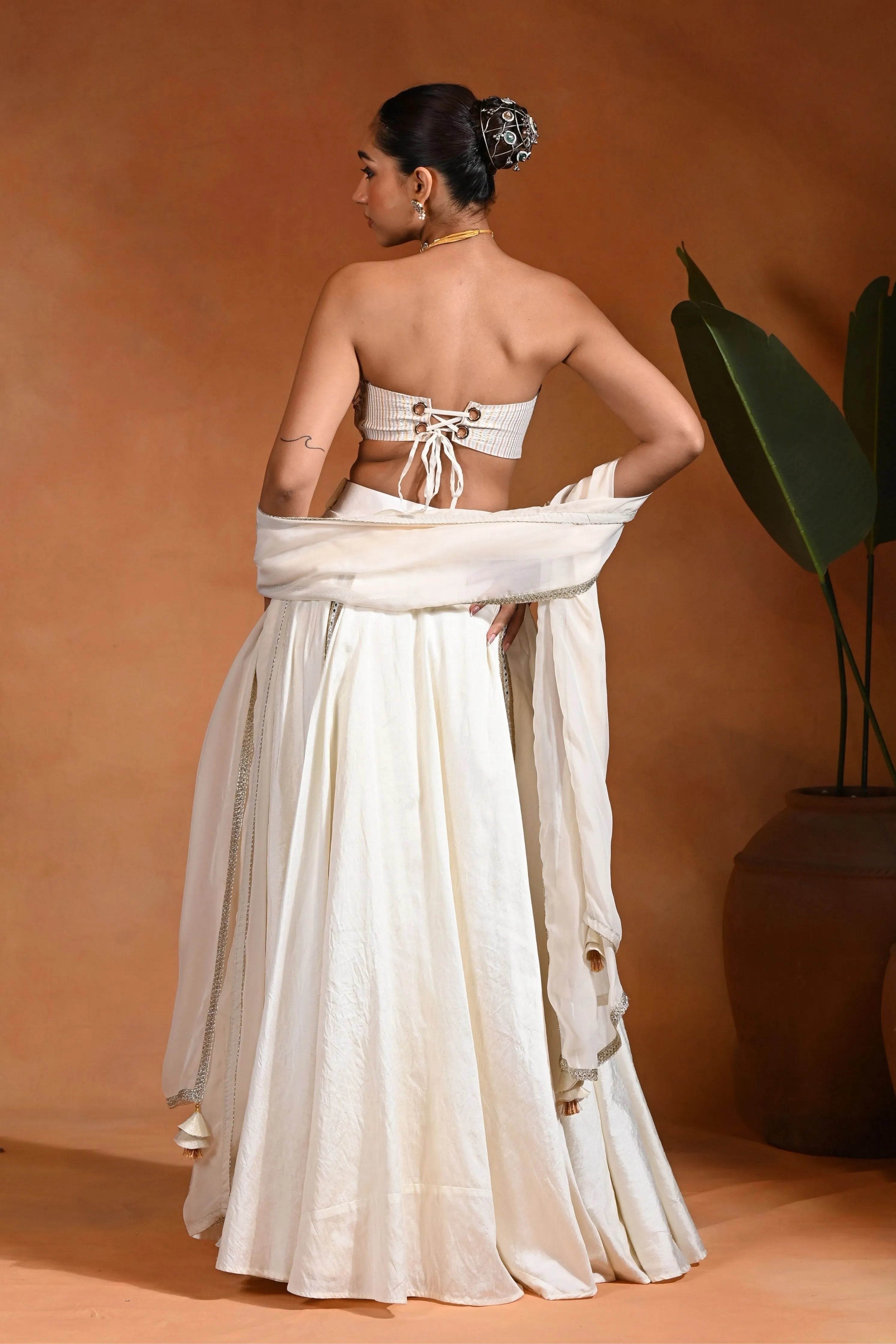 Dilbar Ivory Lehenga Set