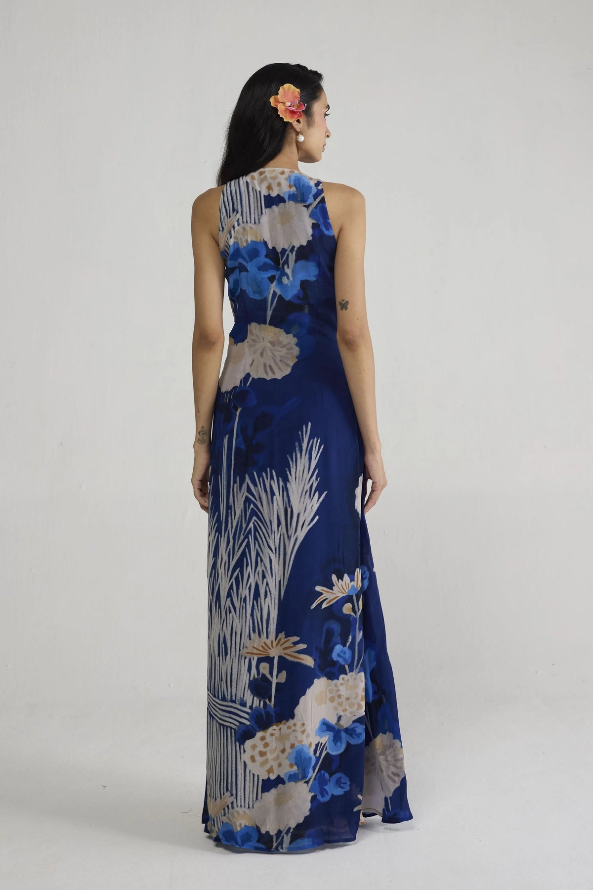 Ren V Neck Draped Dress