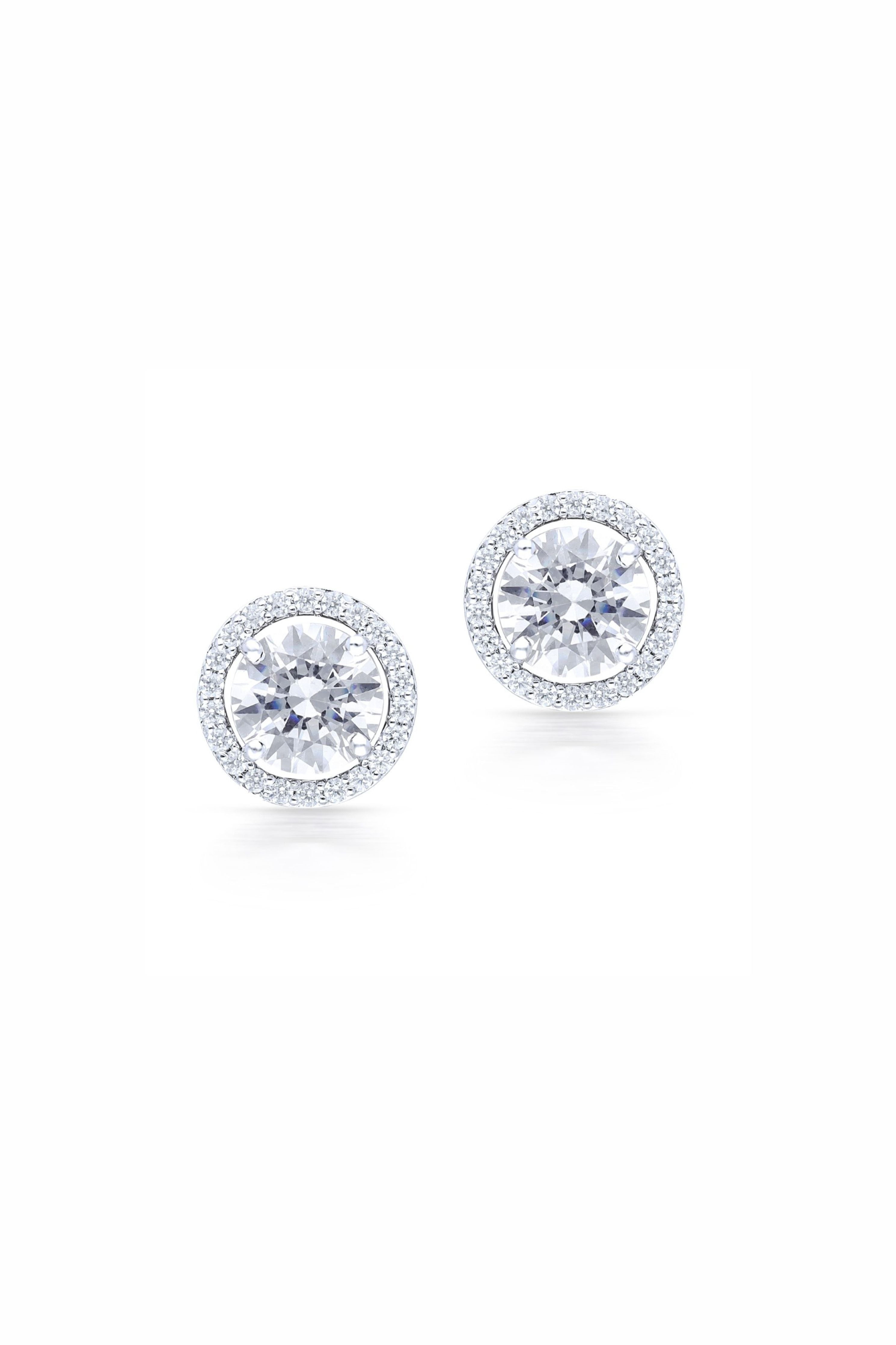 Round Clustered Stud Earrings