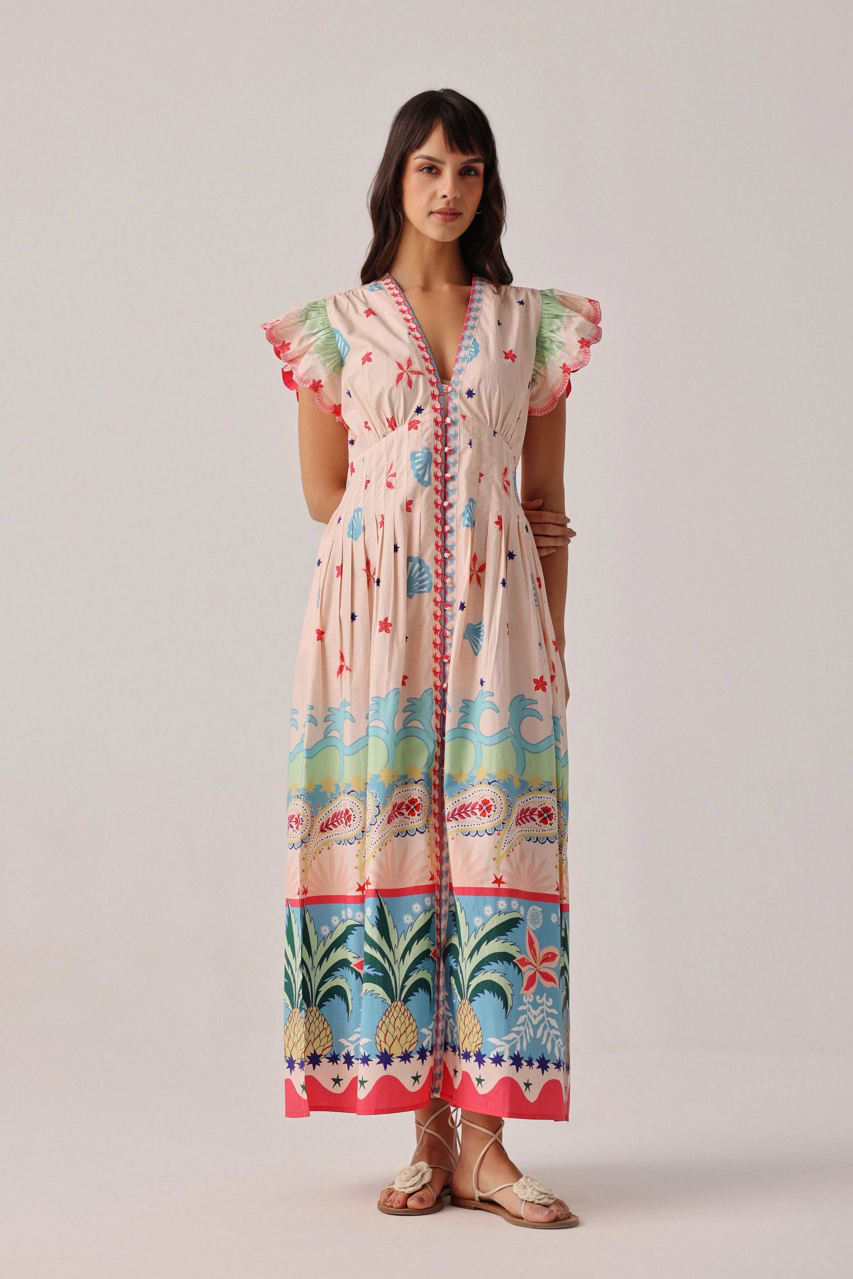 Estella Maxi Ananas Dress