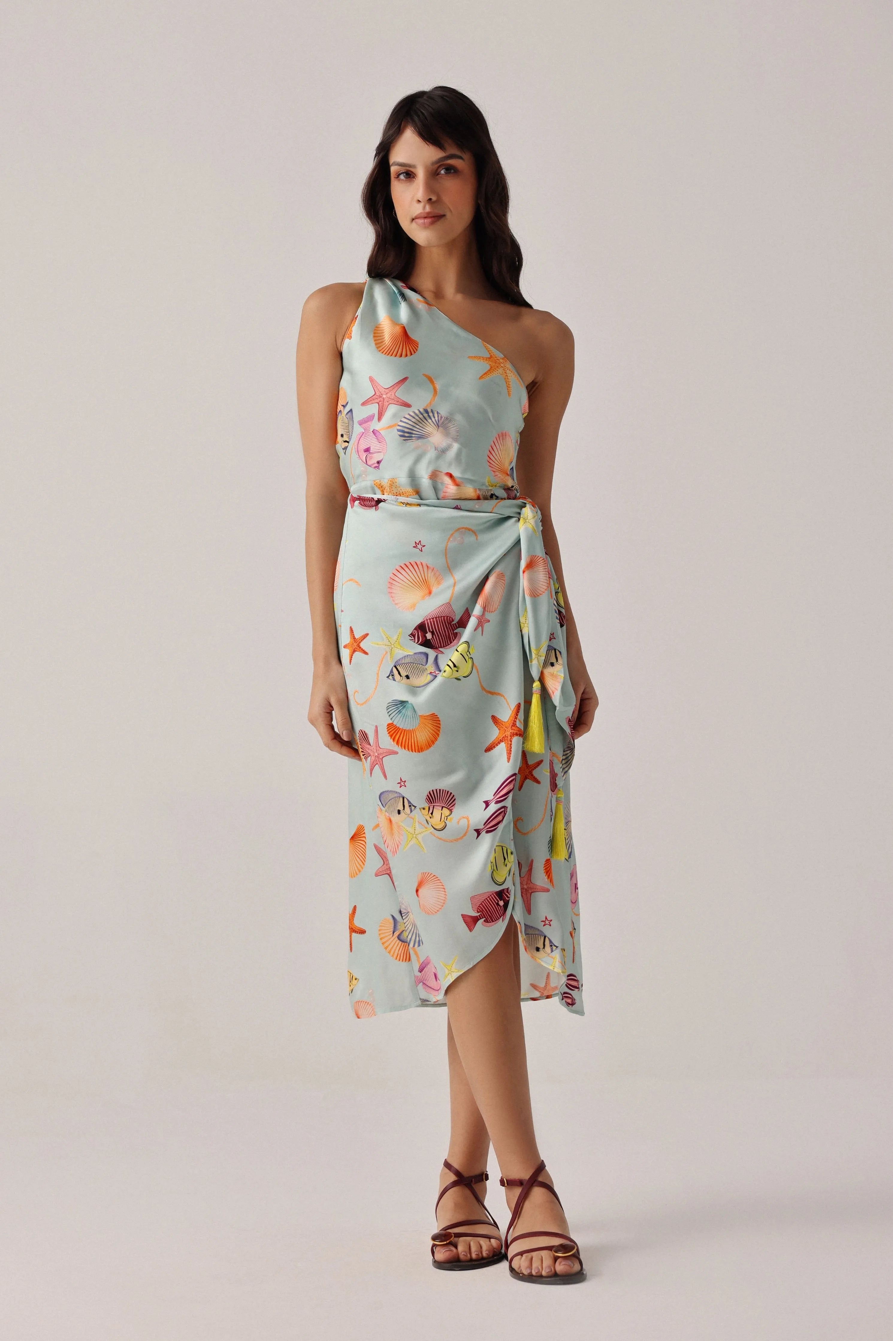 Isla Midi Seaborn Dress