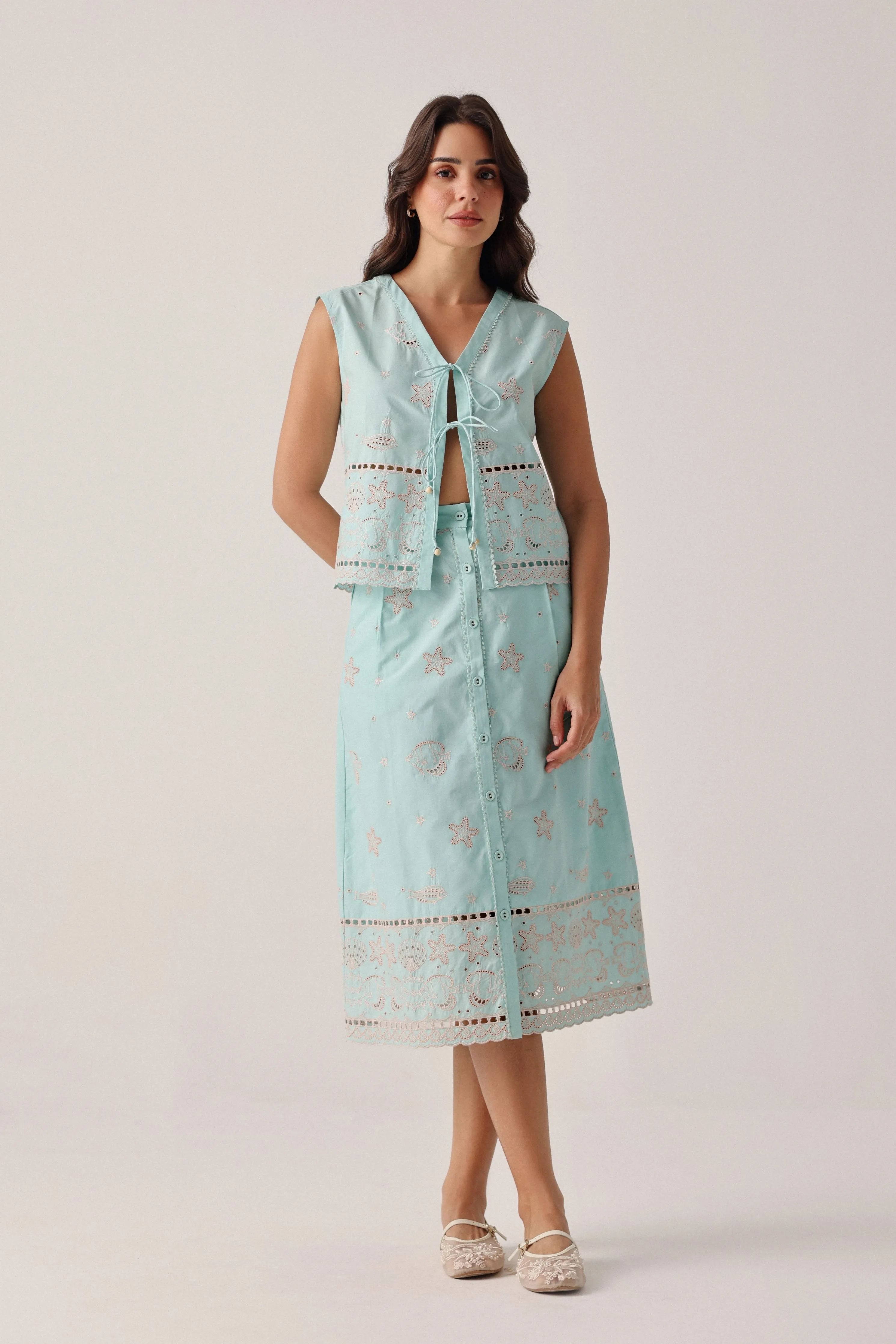 Kaia Aqua Skirt