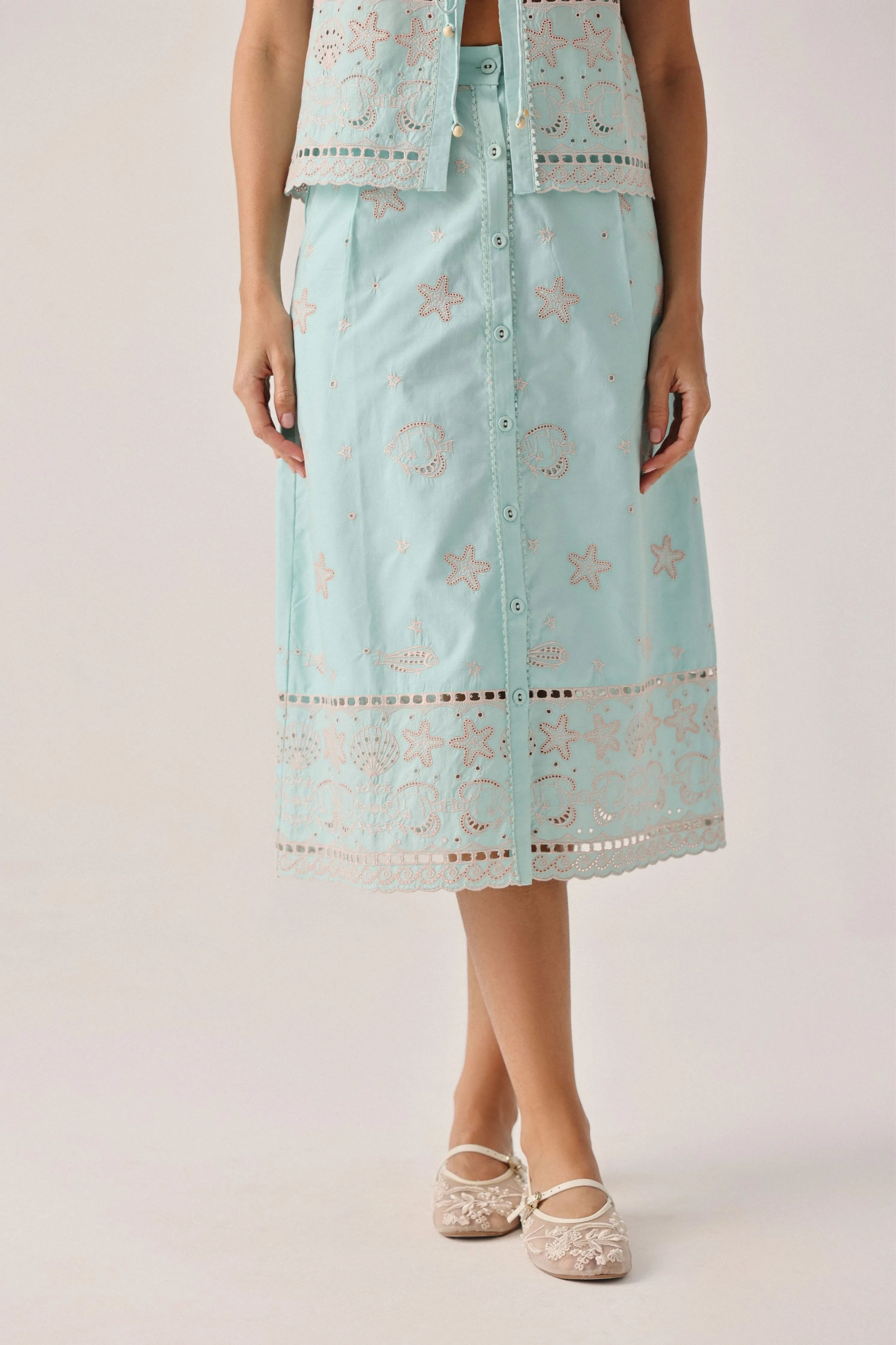 Kaia Aqua Skirt