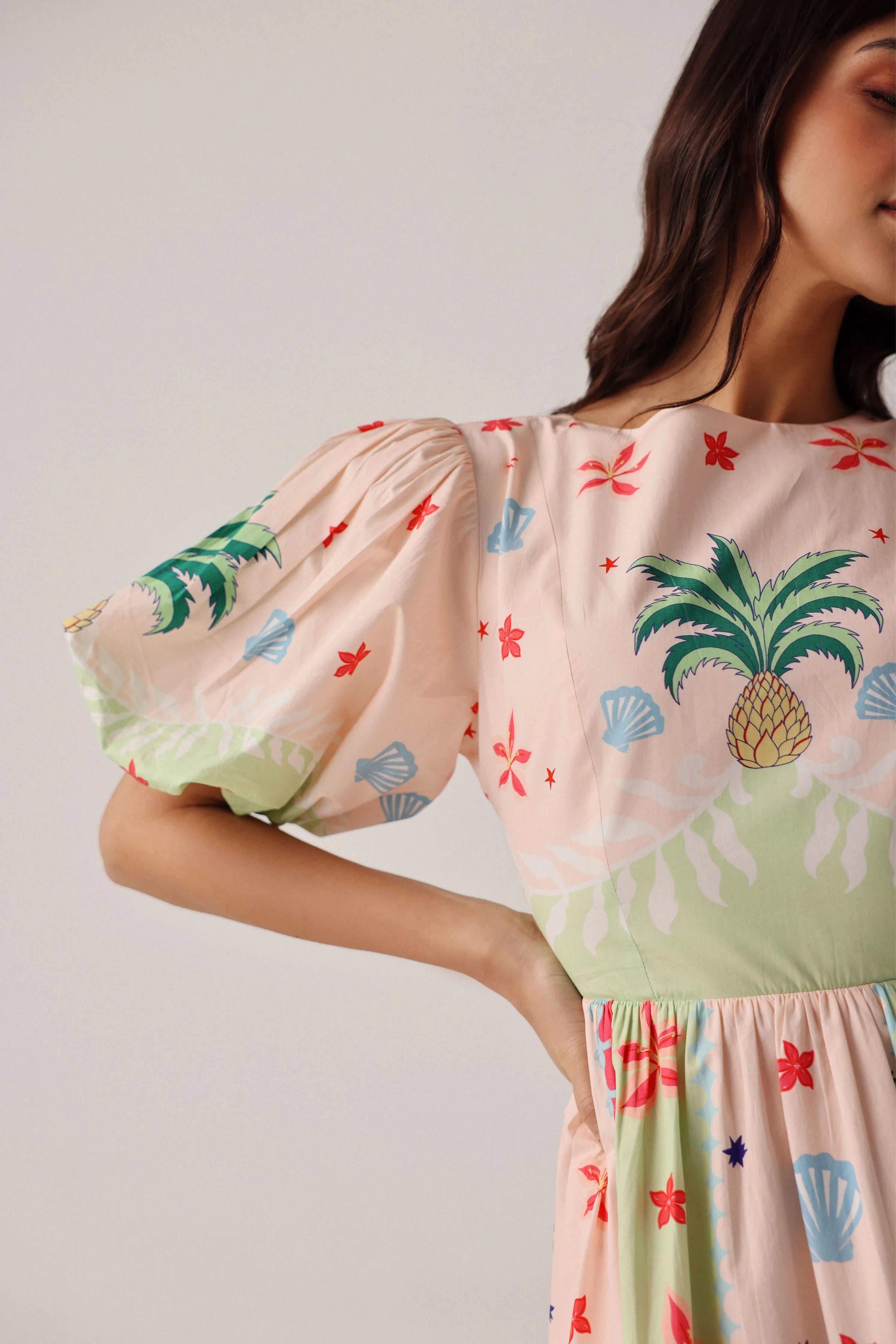 Lyla Midi Ananas Dress