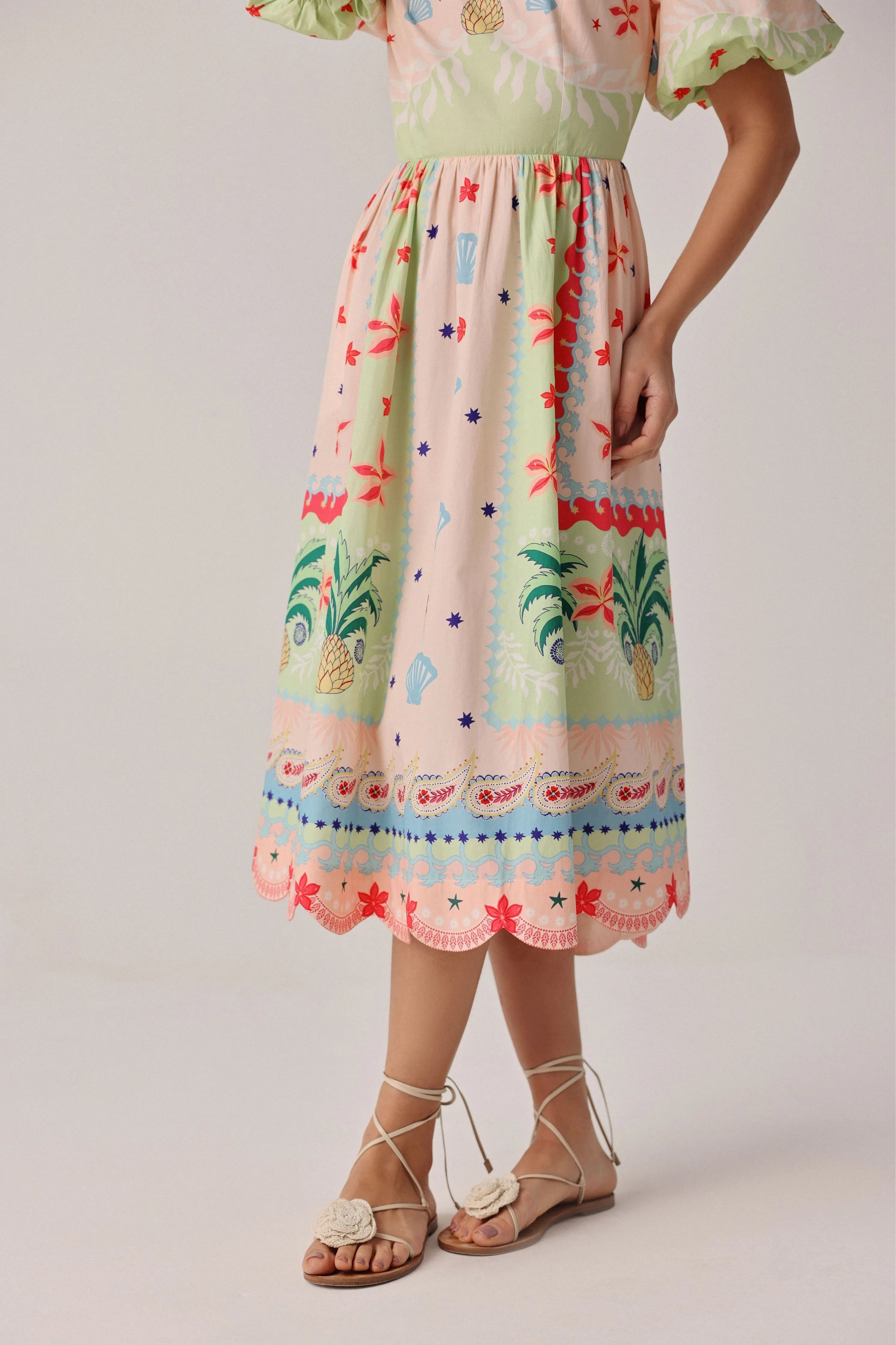 Lyla Midi Ananas Dress