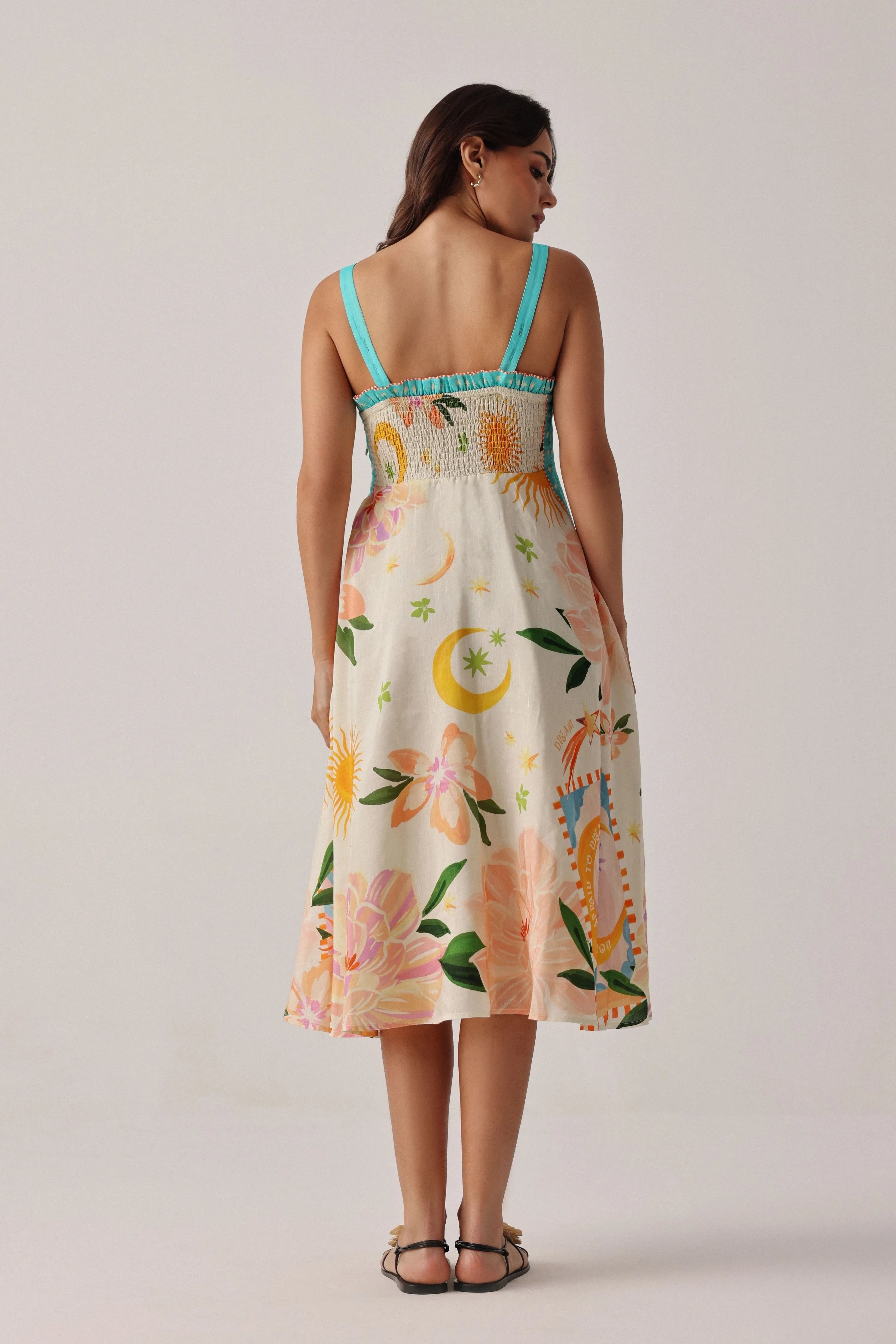 Nora Midi Azure Dress