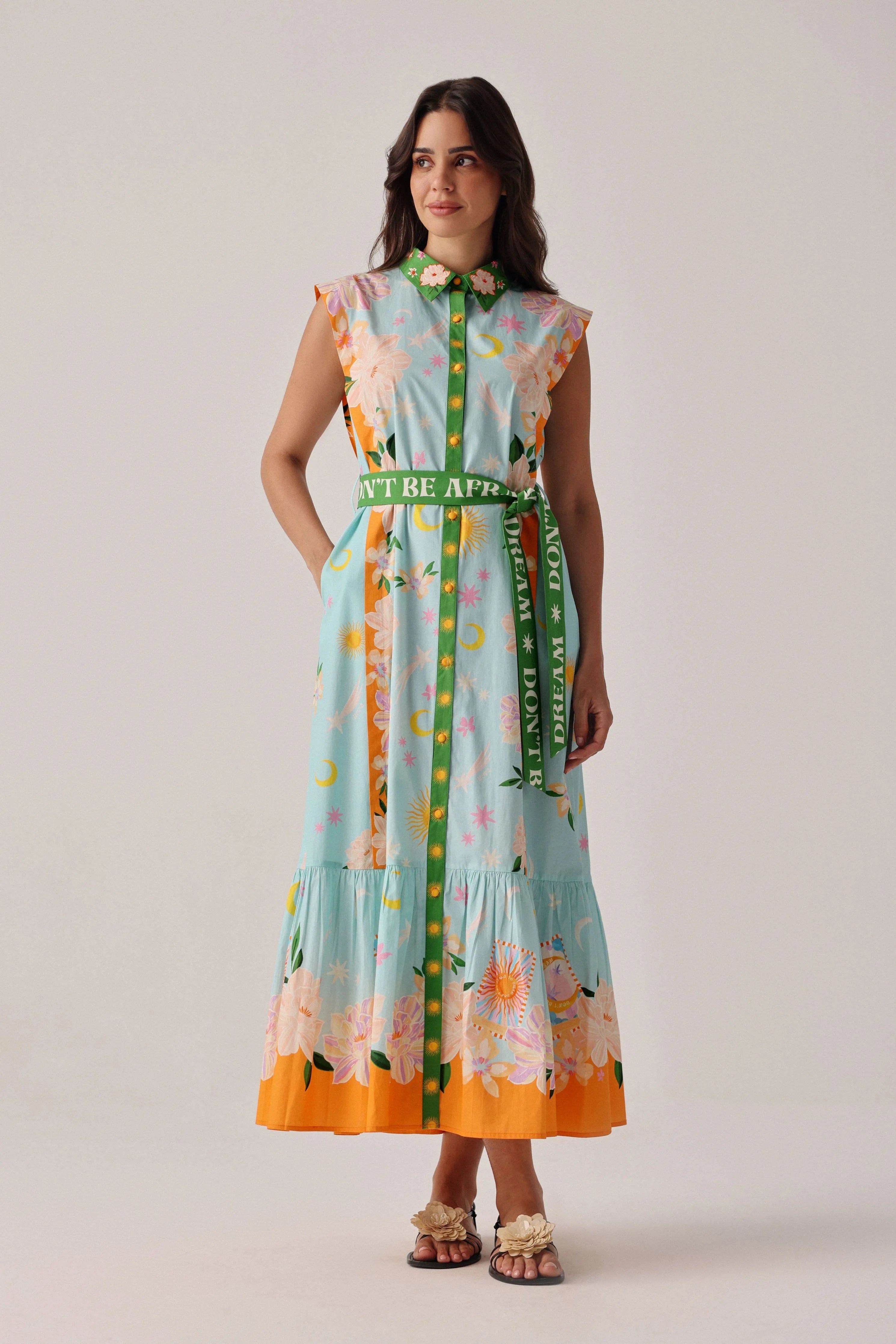 Vega Maxi Azure Dress