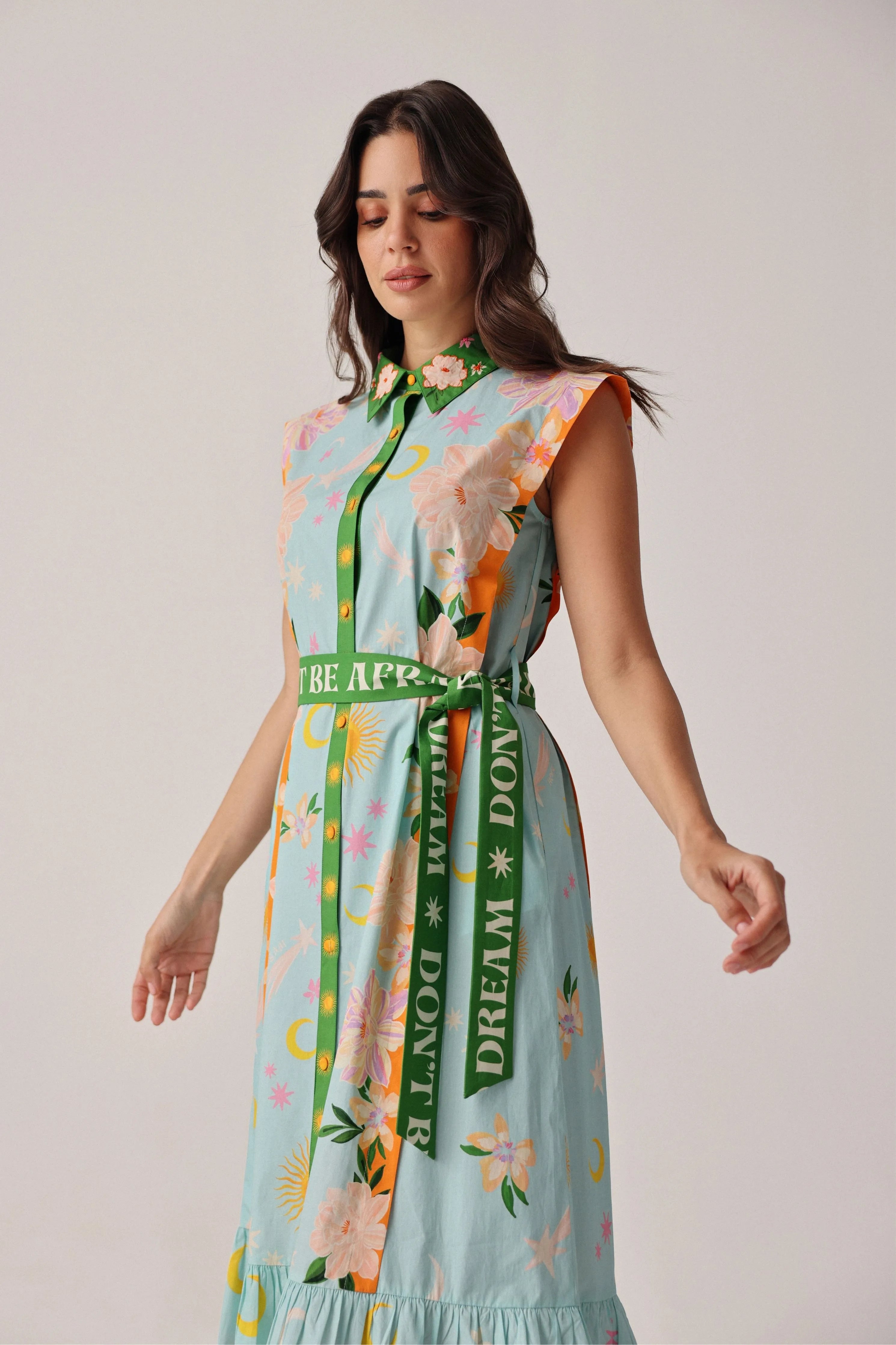 Vega Maxi Azure Dress